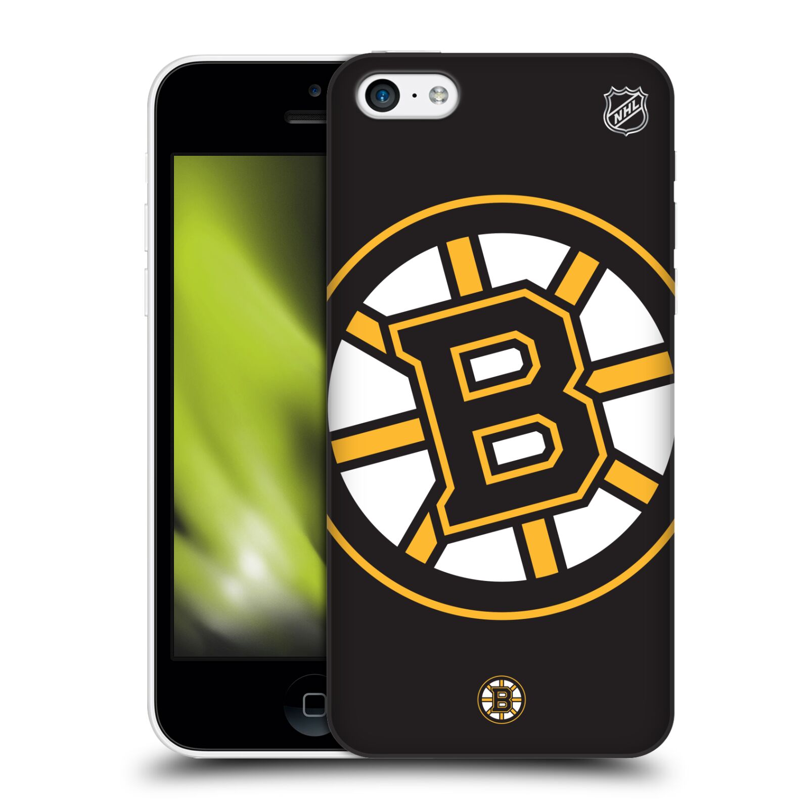 Pouzdro na mobil Apple Iphone 5C - HEAD CASE - Hokej NHL - Boston Bruins - velký znak