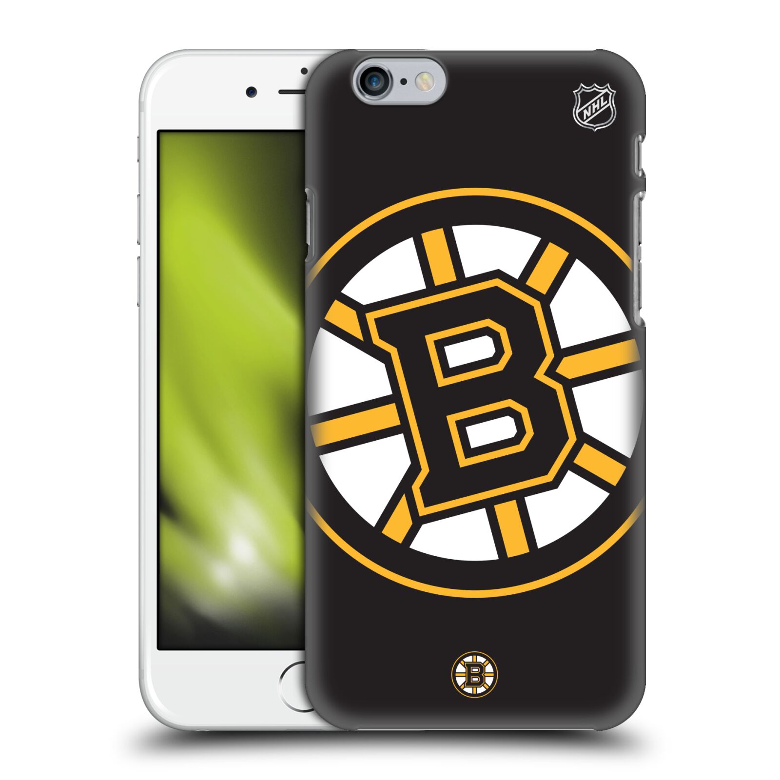 Pouzdro na mobil Apple Iphone 6/6S - HEAD CASE - Hokej NHL - Boston Bruins - velký znak