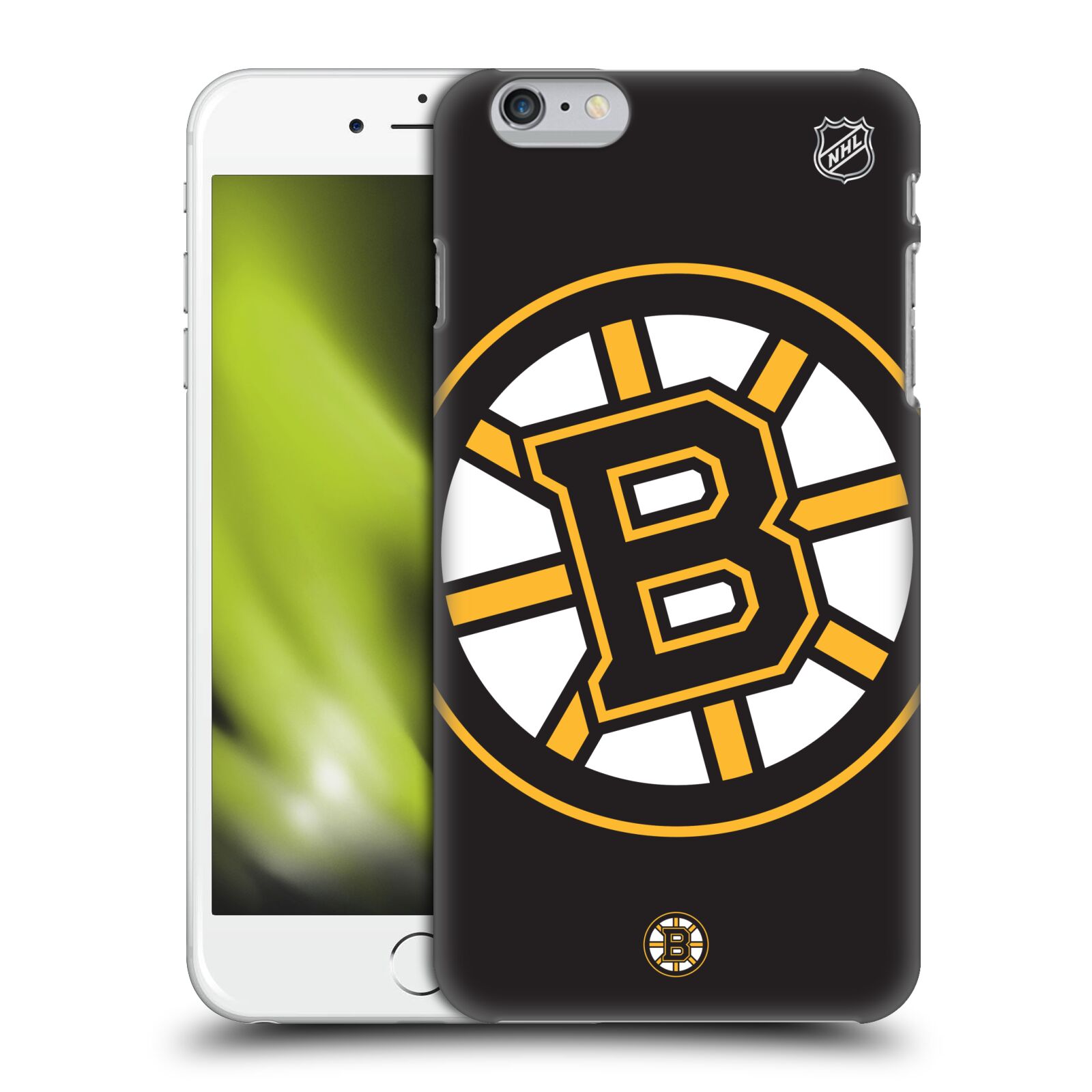 Pouzdro na mobil Apple Iphone 6/6S PLUS - HEAD CASE - Hokej NHL - Boston Bruins - velký znak