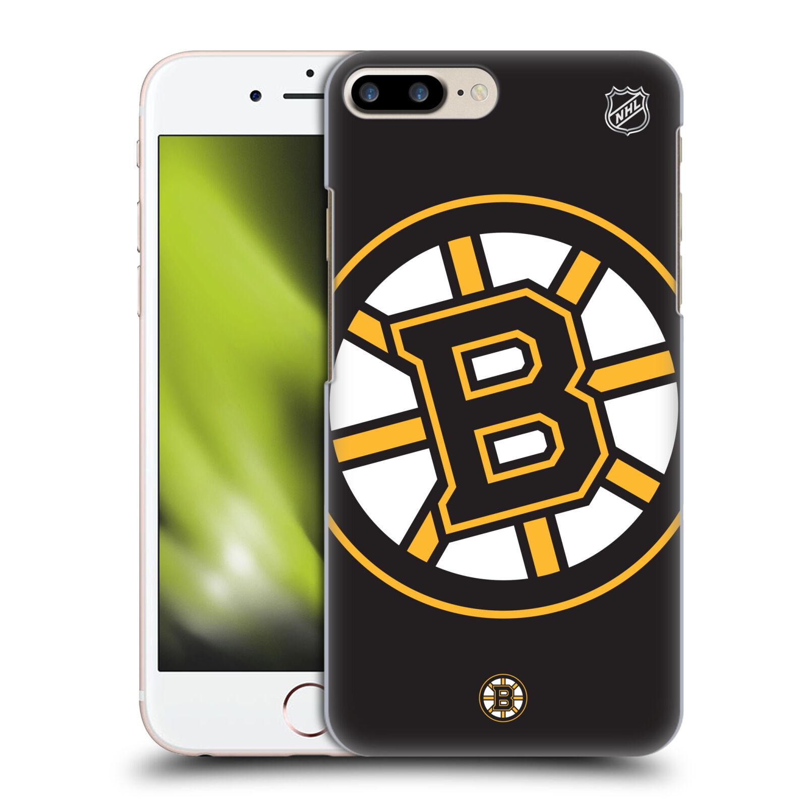 Pouzdro na mobil Apple Iphone 7/8 PLUS - HEAD CASE - Hokej NHL - Boston Bruins - velký znak
