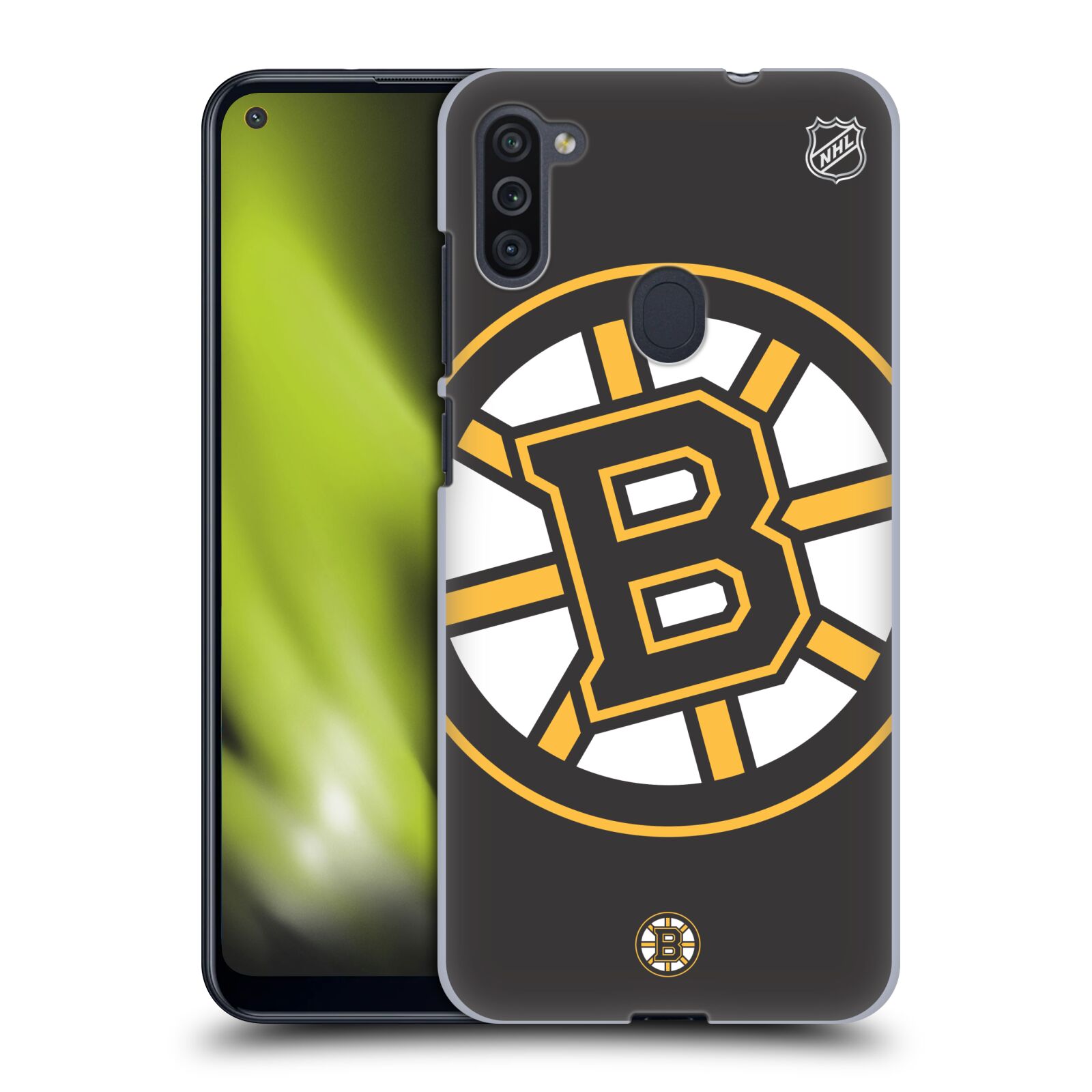 Pouzdro na mobil Samsung Galaxy M11 - HEAD CASE - Hokej NHL - Boston Bruins - velký znak