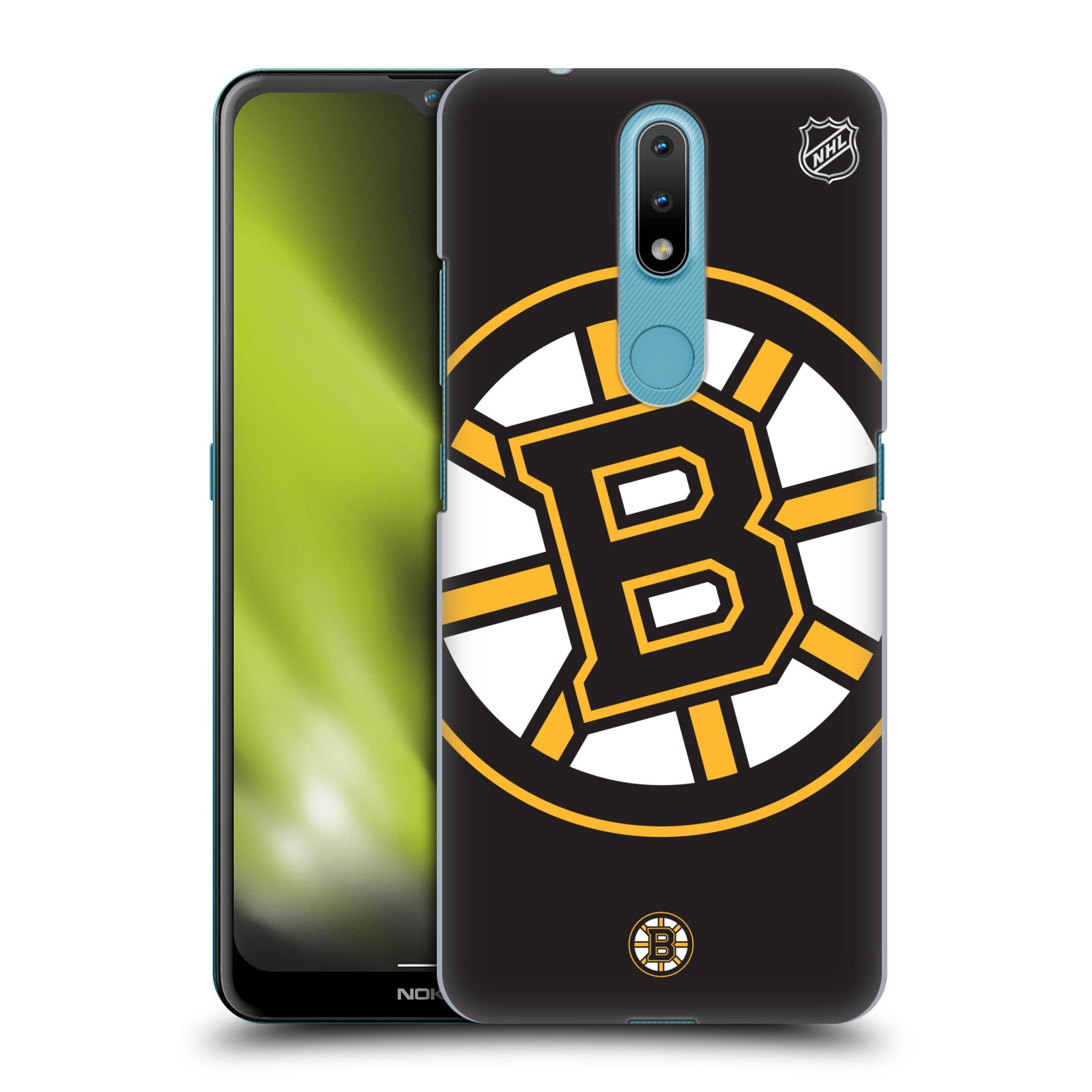 Pouzdro na mobil Nokia 2.4 - HEAD CASE - Hokej NHL - Boston Bruins - velký znak