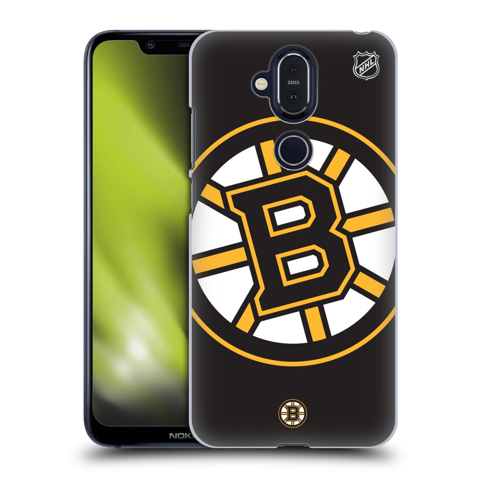 Pouzdro na mobil NOKIA 8.1 - HEAD CASE - Hokej NHL - Boston Bruins - velký znak
