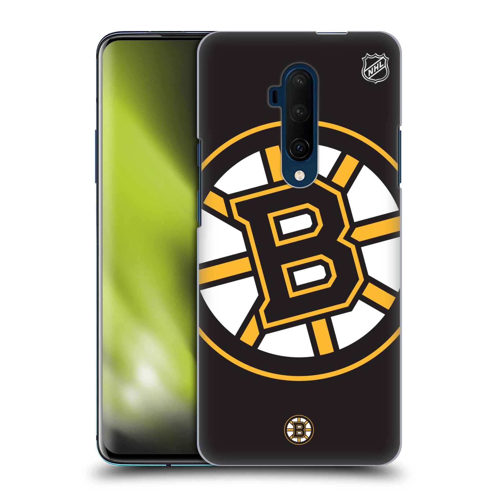Pouzdro na mobil OnePlus 7T Pro - HEAD CASE - Hokej NHL - Boston Bruins - velký znak