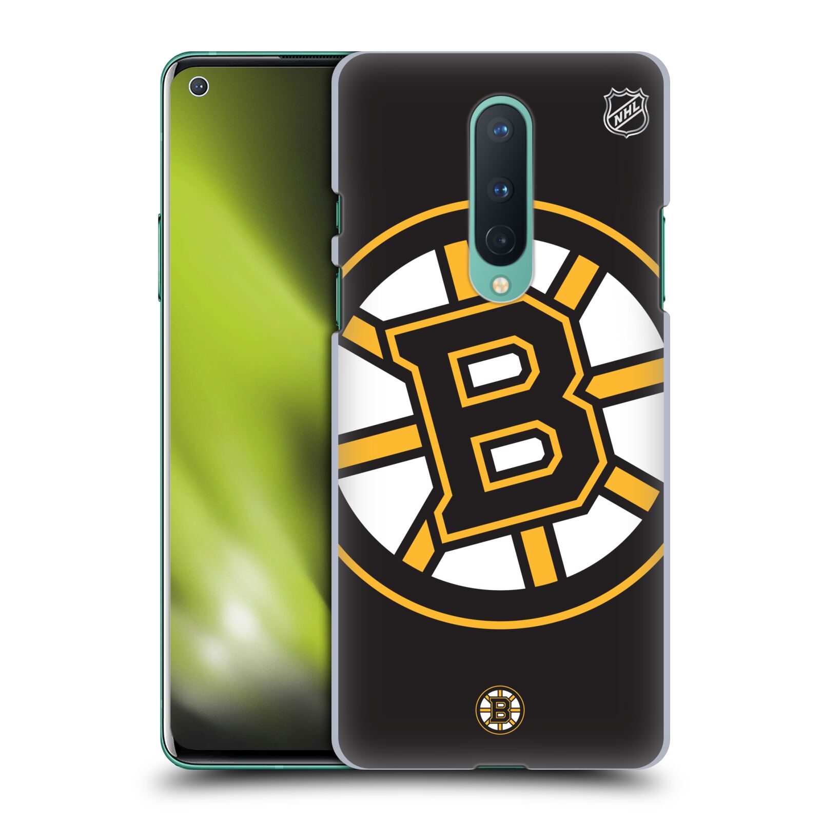 Pouzdro na mobil OnePlus 8 5G - HEAD CASE - Hokej NHL - Boston Bruins - velký znak