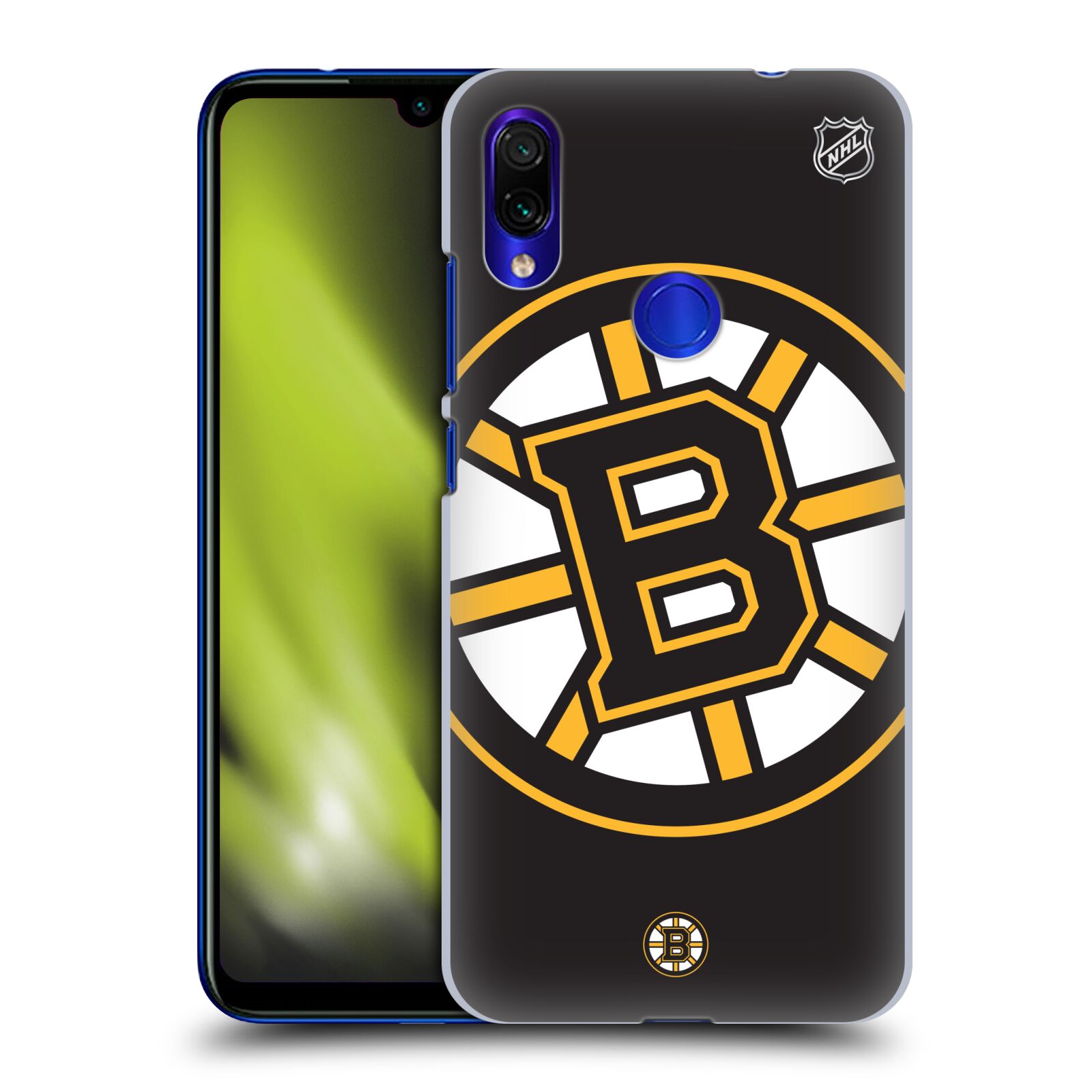 Pouzdro na mobil Xiaomi Redmi Note 7 - HEAD CASE - Hokej NHL - Boston Bruins - velký znak