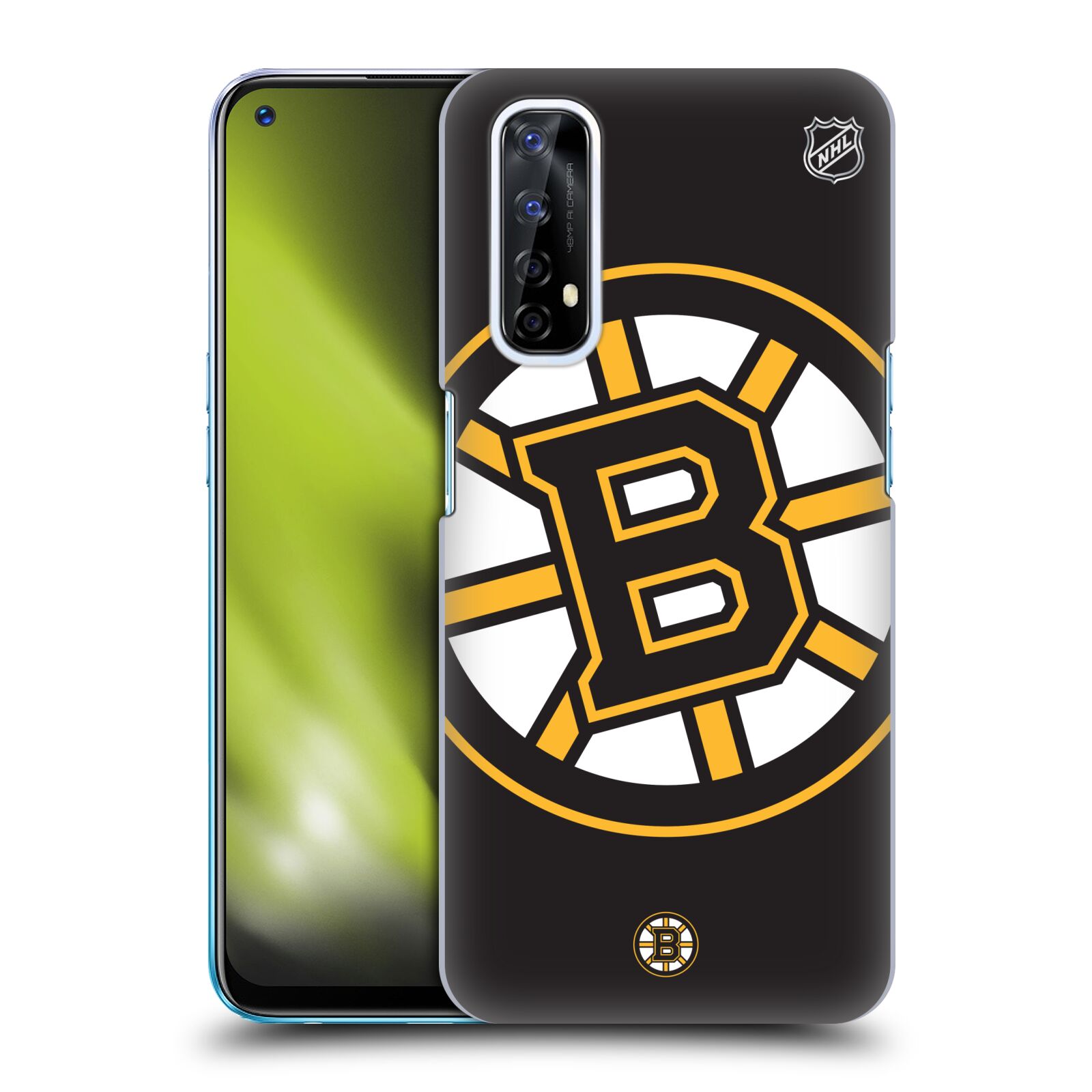Pouzdro na mobil Realme 7 - HEAD CASE - Hokej NHL - Boston Bruins - velký znak