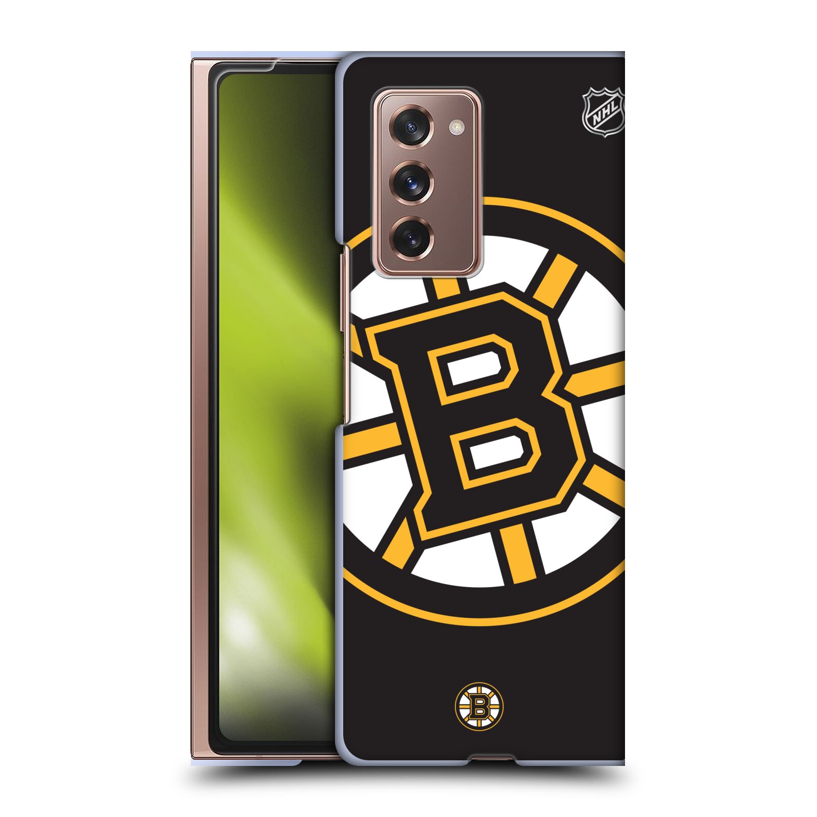 Pouzdro na mobil Samsung Galaxy Z Fold 2 5G - HEAD CASE - Hokej NHL - Boston Bruins - velký znak