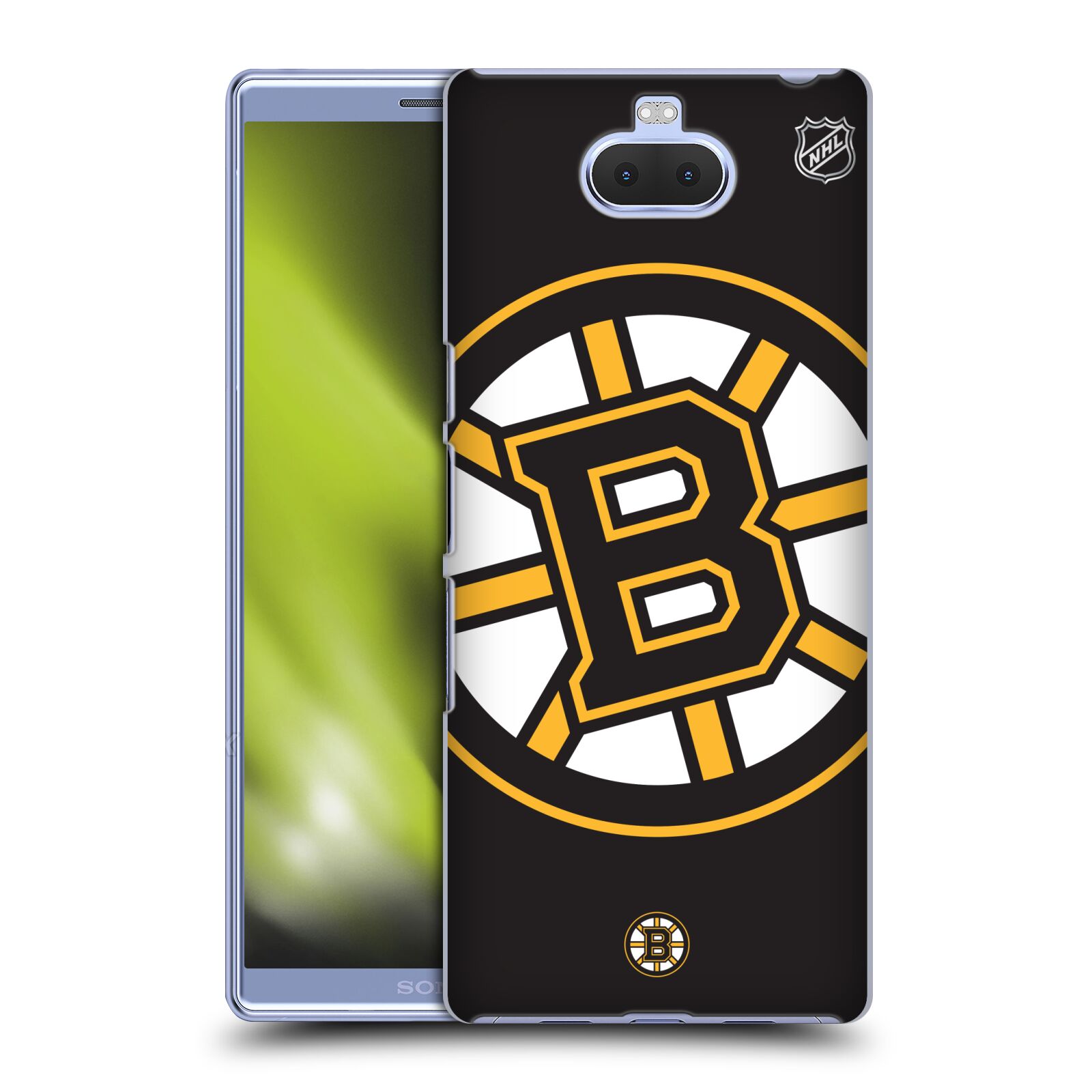 Pouzdro na mobil Sony Xperia 10 - HEAD CASE - Hokej NHL - Boston Bruins - velký znak