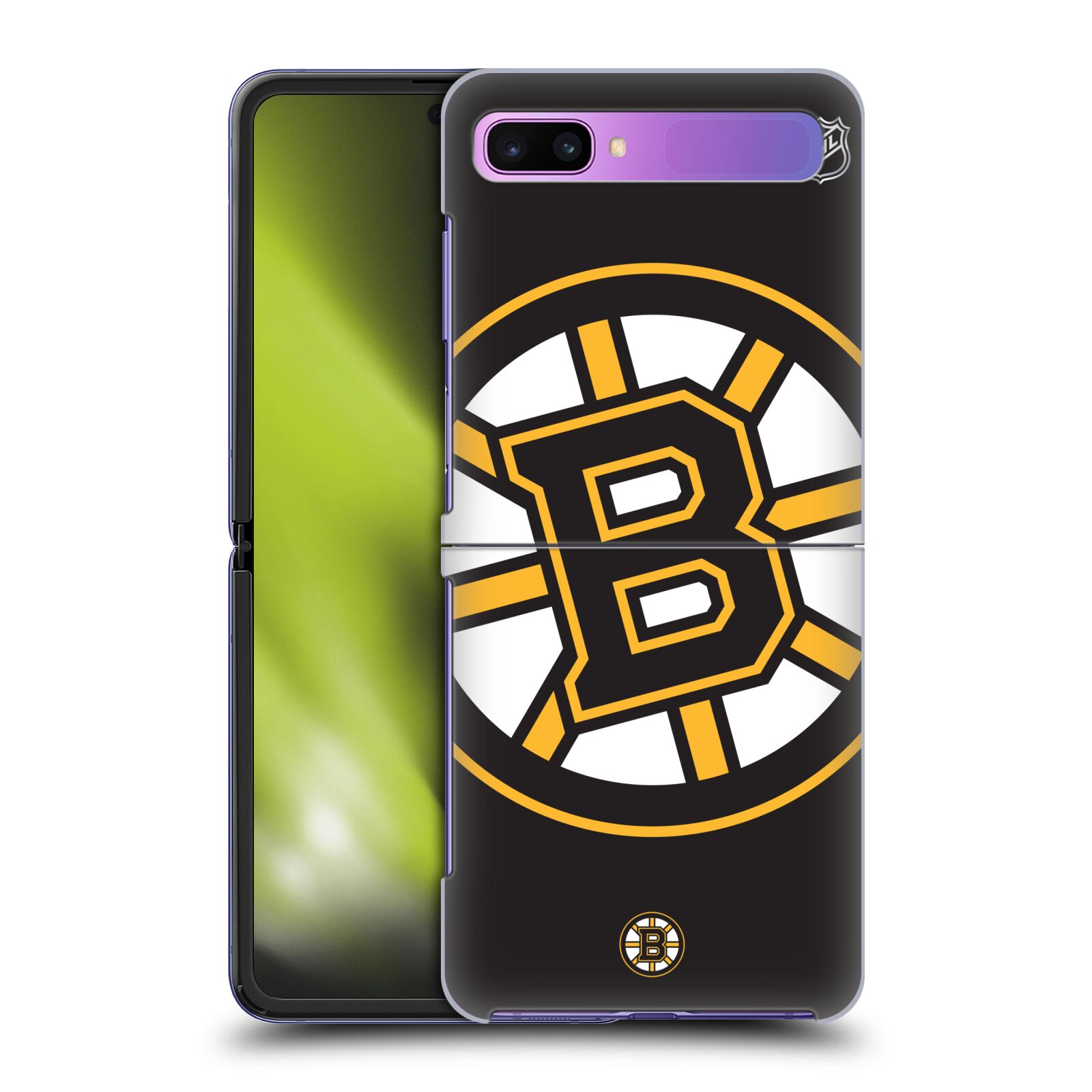 Pouzdro na mobil Samsung Galaxy Z Flip - HEAD CASE - Hokej NHL - Boston Bruins - velký znak