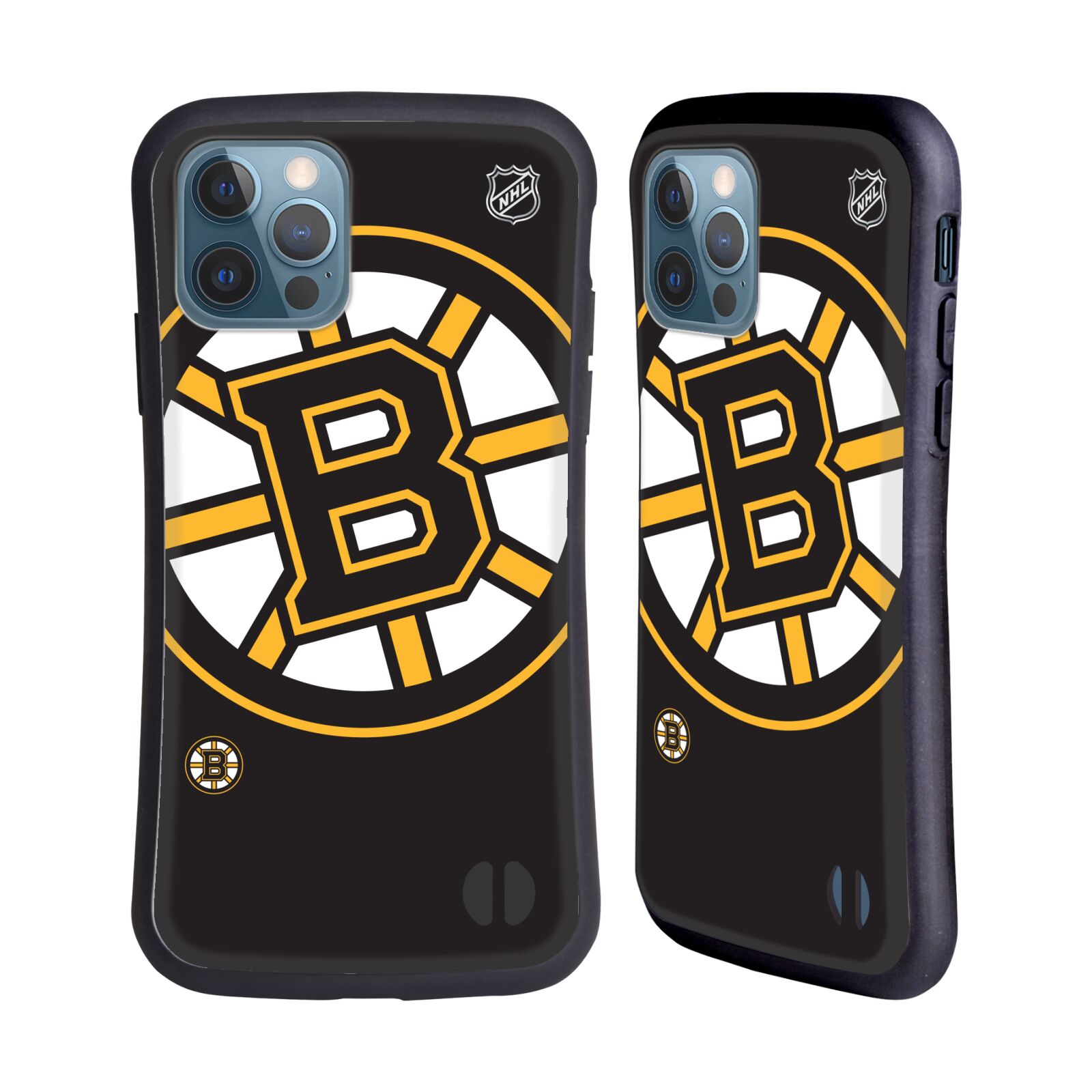Obal na mobil Apple iPhone 12 / 12 PRO - HEAD CASE - NHL - Boston Bruins velký znak