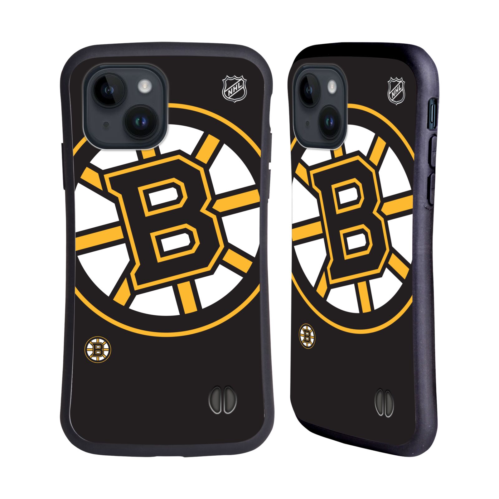 Obal na mobil Apple iPhone 15 - HEAD CASE - NHL - Boston Bruins velký znak