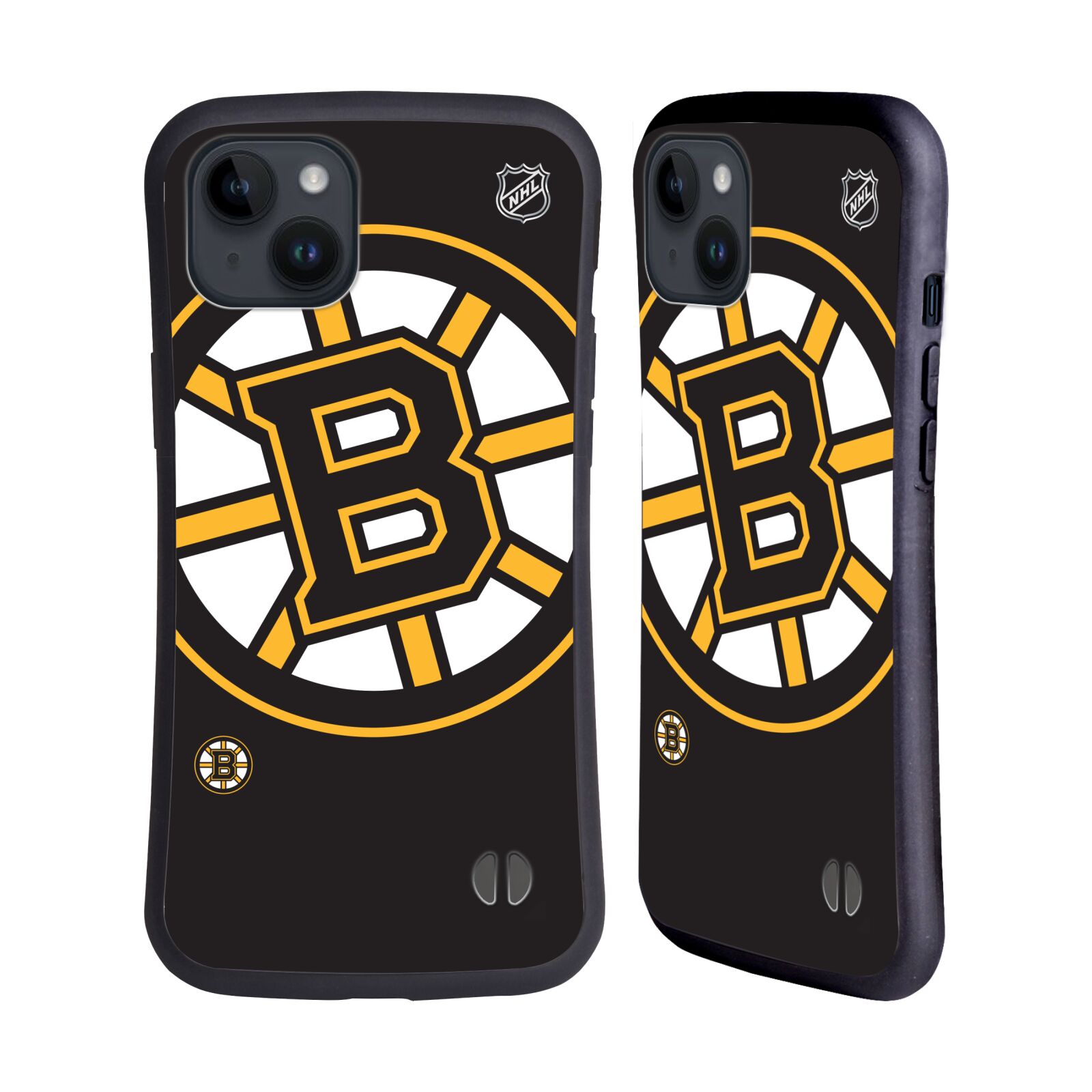 Obal na mobil Apple iPhone 15 PLUS - HEAD CASE - NHL - Boston Bruins velký znak