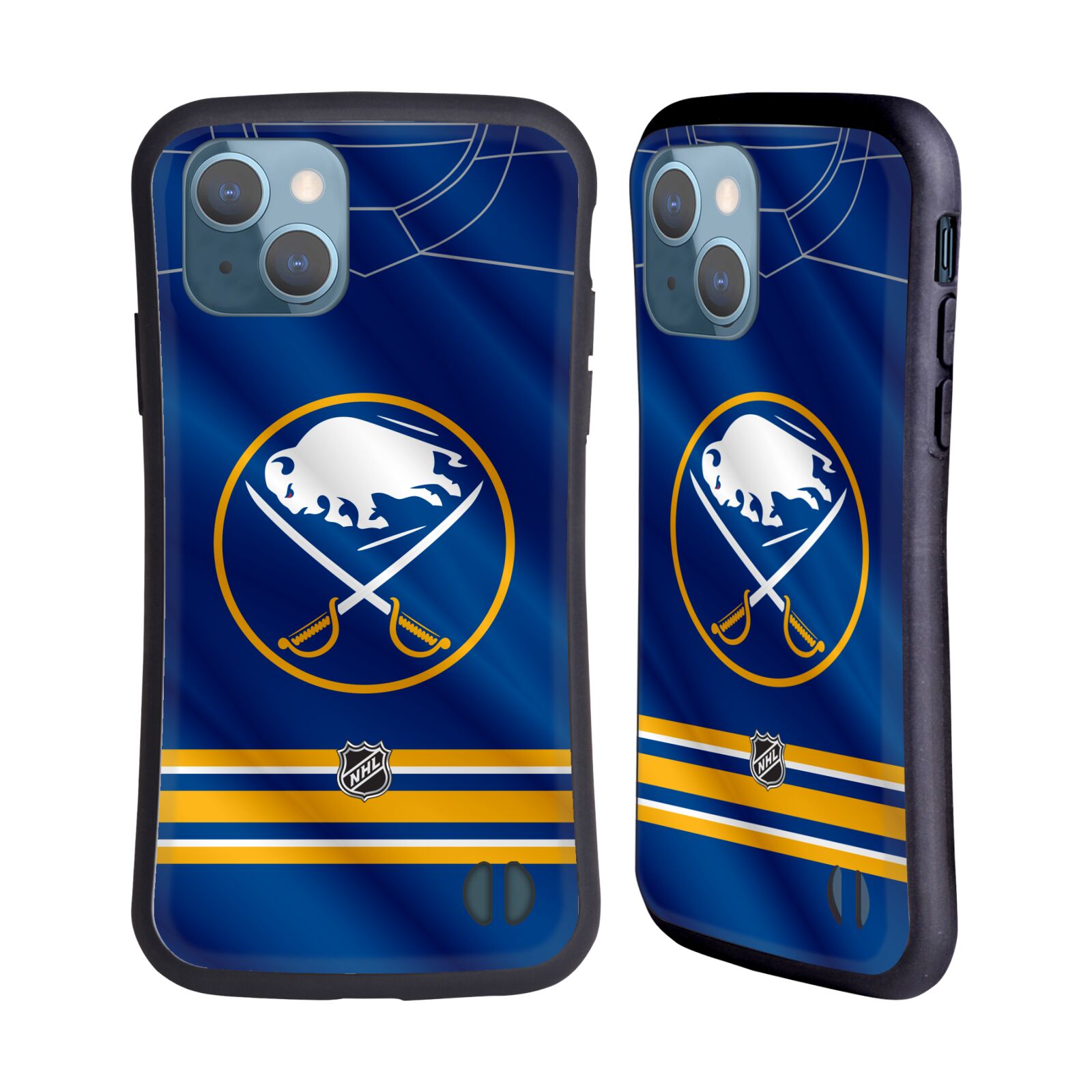 Obal na mobil Apple iPhone 13 - HEAD CASE - NHL - Buffalo Sabres znak na dresu