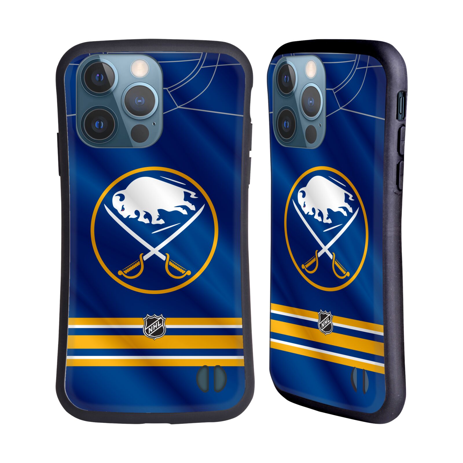 Obal na mobil Apple iPhone 13 PRO - HEAD CASE - NHL - Buffalo Sabres znak na dresu
