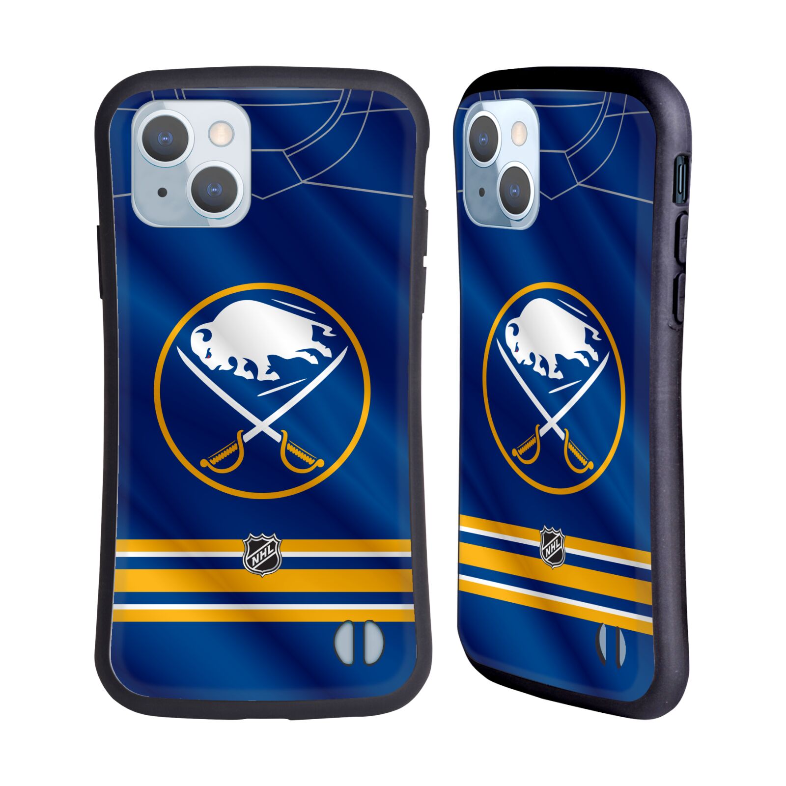 Odolný zadní obal pro mobil Apple iPhone 14 - HEAD CASE - NHL - Buffalo Sabres znak na dresu