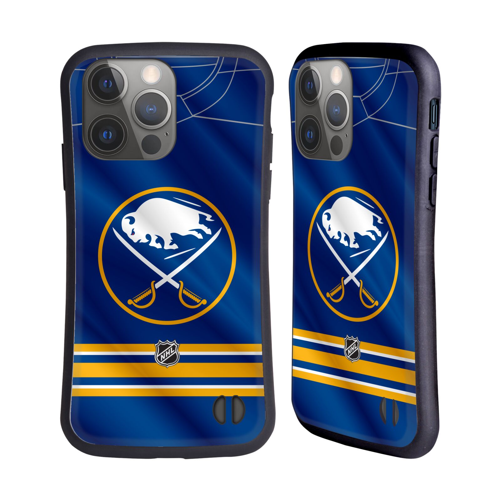 Odolný zadní obal pro mobil Apple iPhone 14 PRO - HEAD CASE - NHL - Buffalo Sabres znak na dresu