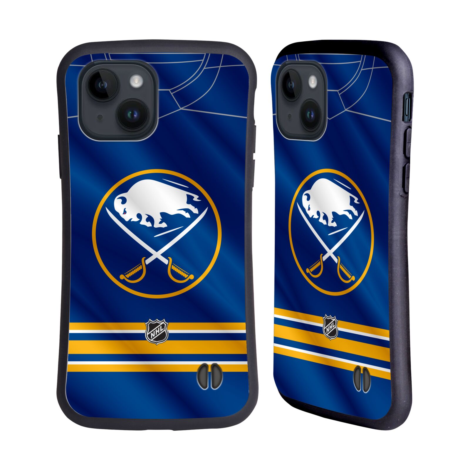 Obal na mobil Apple iPhone 15 - HEAD CASE - NHL - Buffalo Sabres znak na dresu