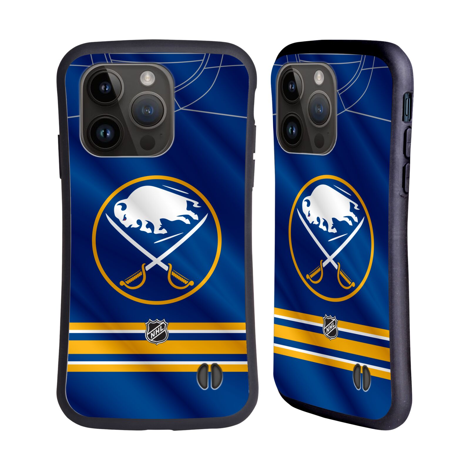 Obal na mobil Apple iPhone 15 PRO - HEAD CASE - NHL - Buffalo Sabres znak na dresu