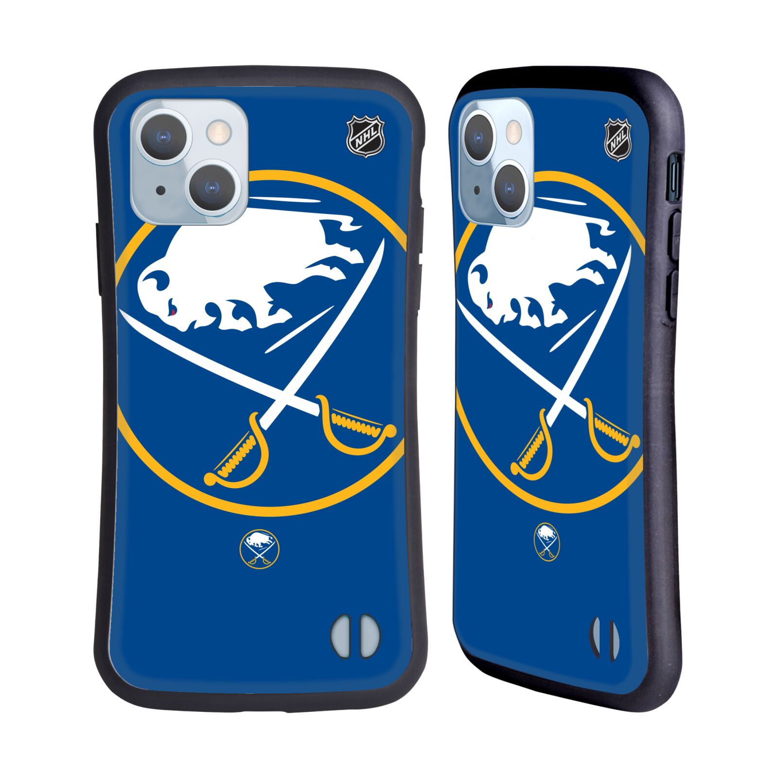 Odolný zadní obal pro mobil Apple iPhone 14 - HEAD CASE - NHL - Buffalo Sabres velký znak