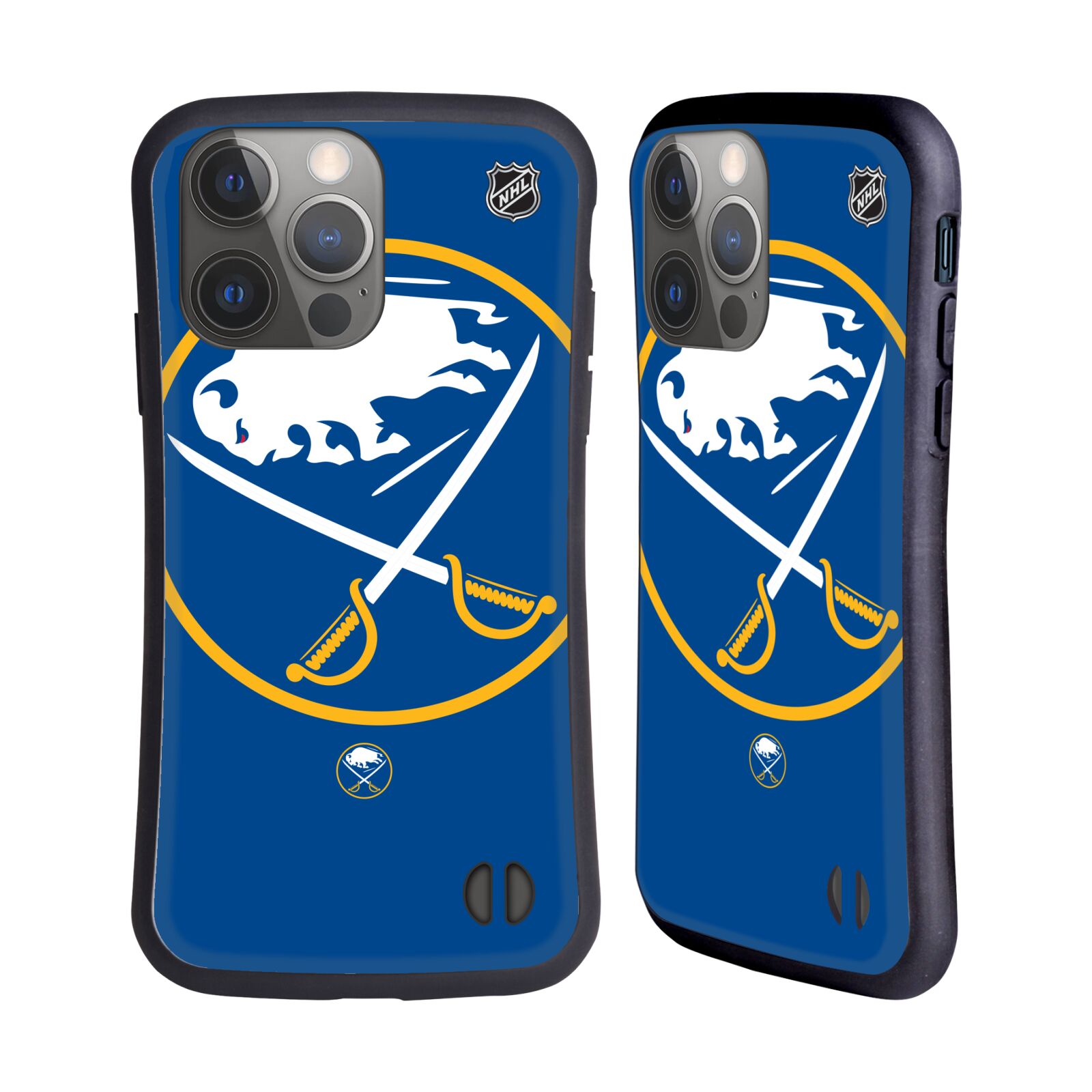 Odolný zadní obal pro mobil Apple iPhone 14 PRO - HEAD CASE - NHL - Buffalo Sabres velký znak