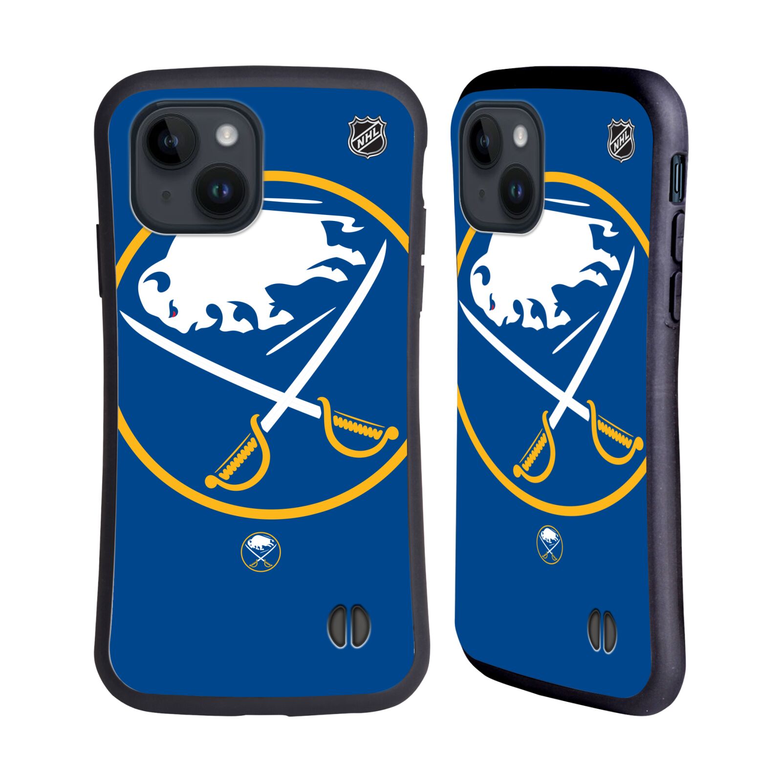 Obal na mobil Apple iPhone 15 - HEAD CASE - NHL - Buffalo Sabres velký znak