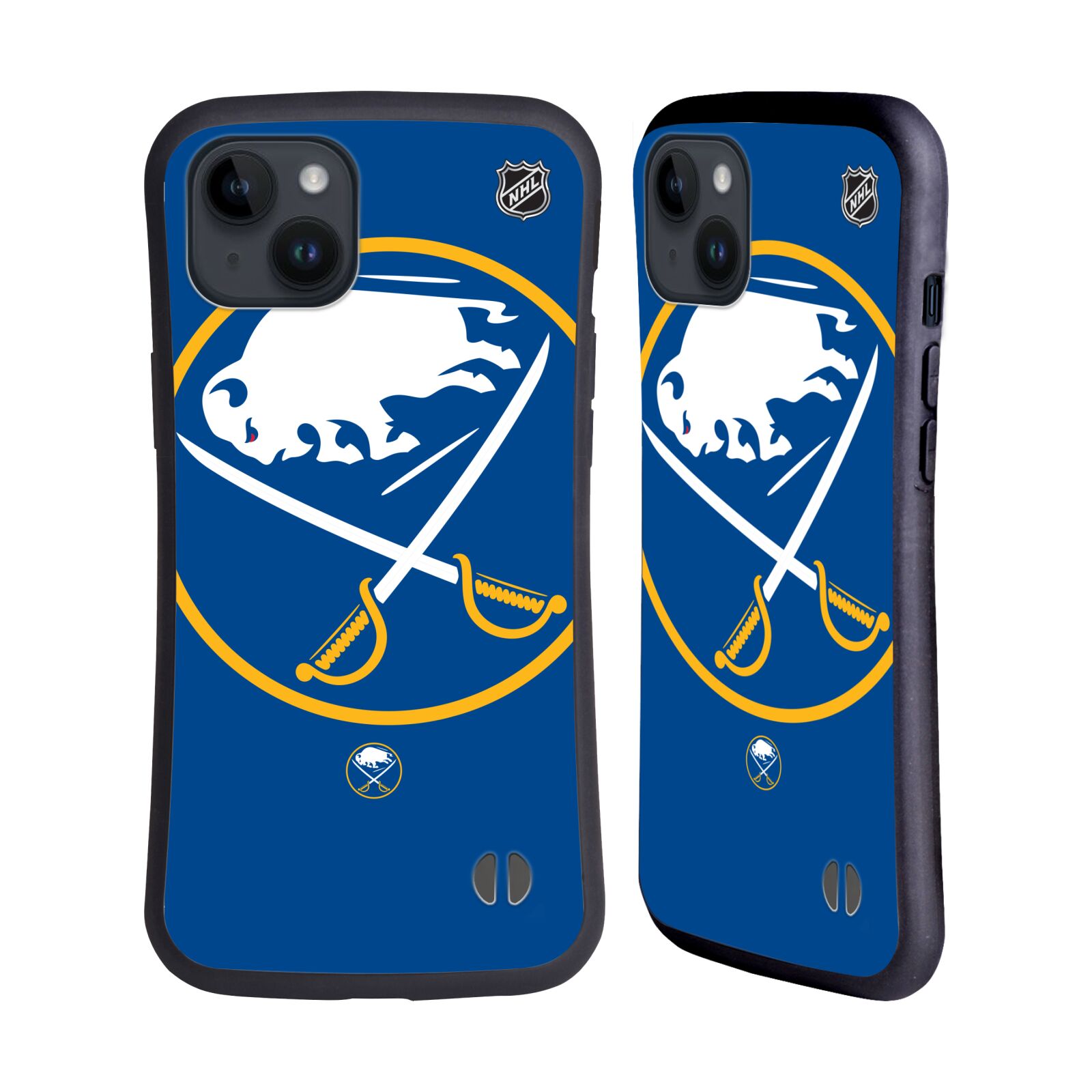 Obal na mobil Apple iPhone 15 PLUS - HEAD CASE - NHL - Buffalo Sabres velký znak
