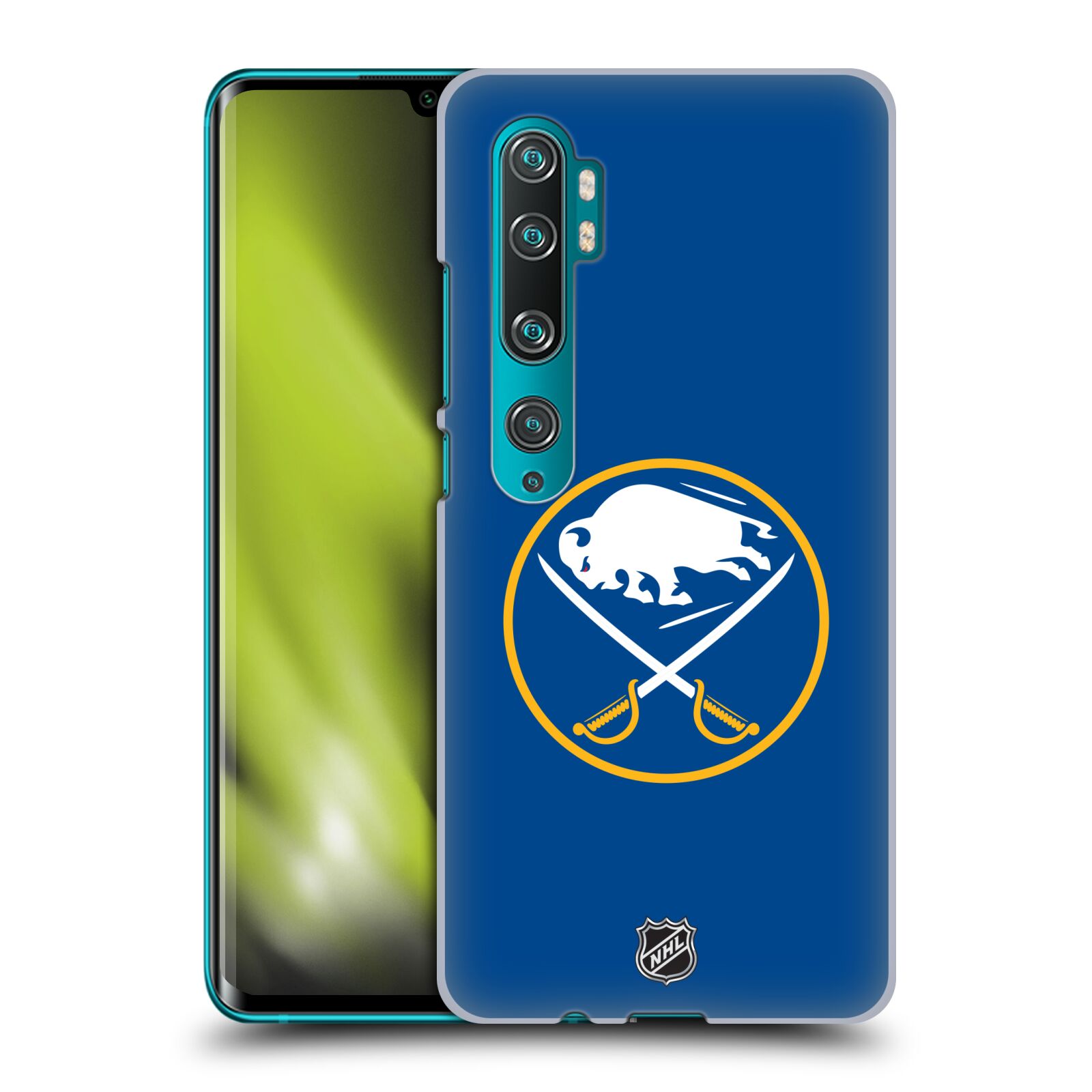 Pouzdro na mobil Xiaomi Mi Note 10 / Mi Note 10 Pro - HEAD CASE - Hokej NHL - Buffalo Sabres - modré pozadí