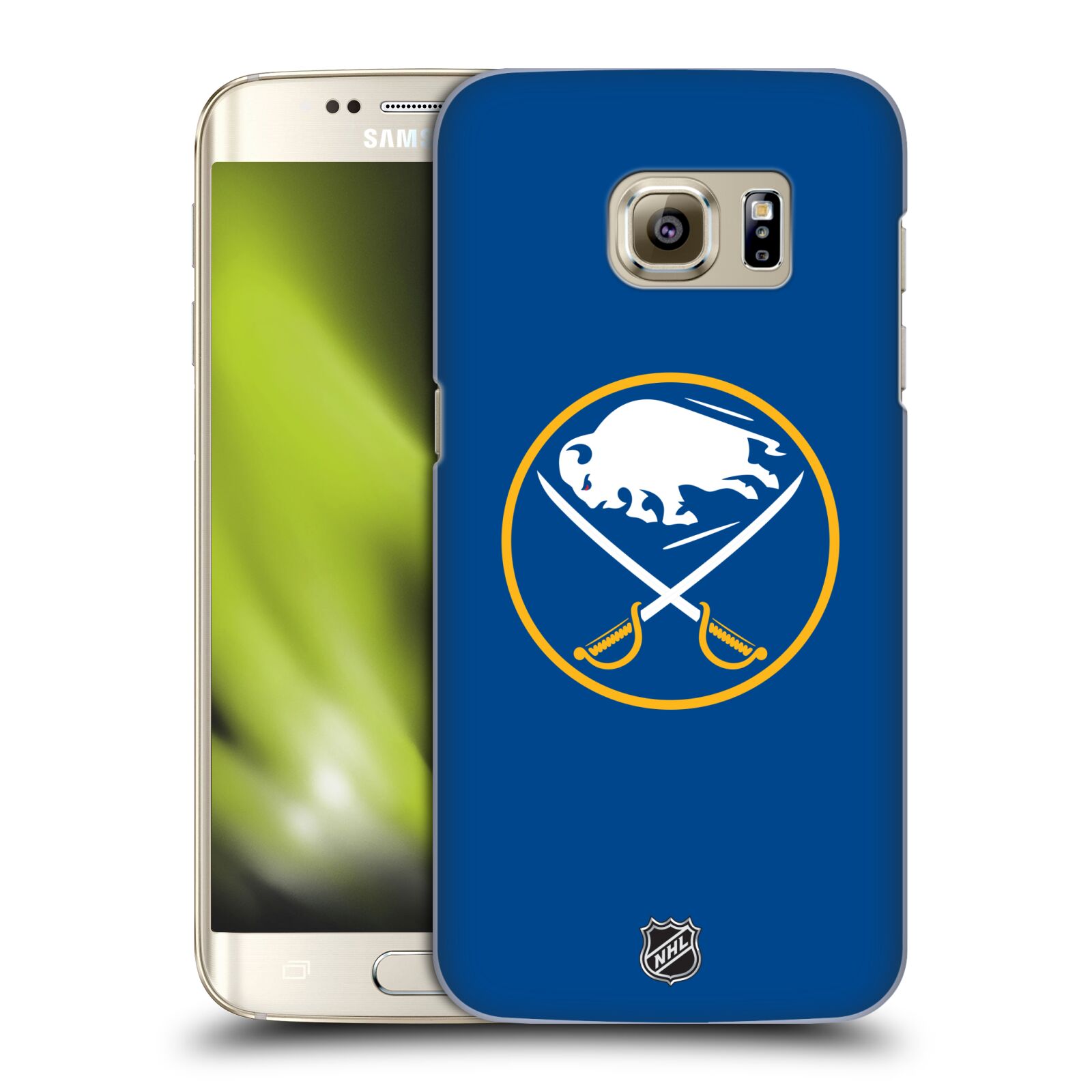 Pouzdro na mobil Samsung Galaxy S7 EDGE - HEAD CASE - Hokej NHL - Buffalo Sabres - modré pozadí