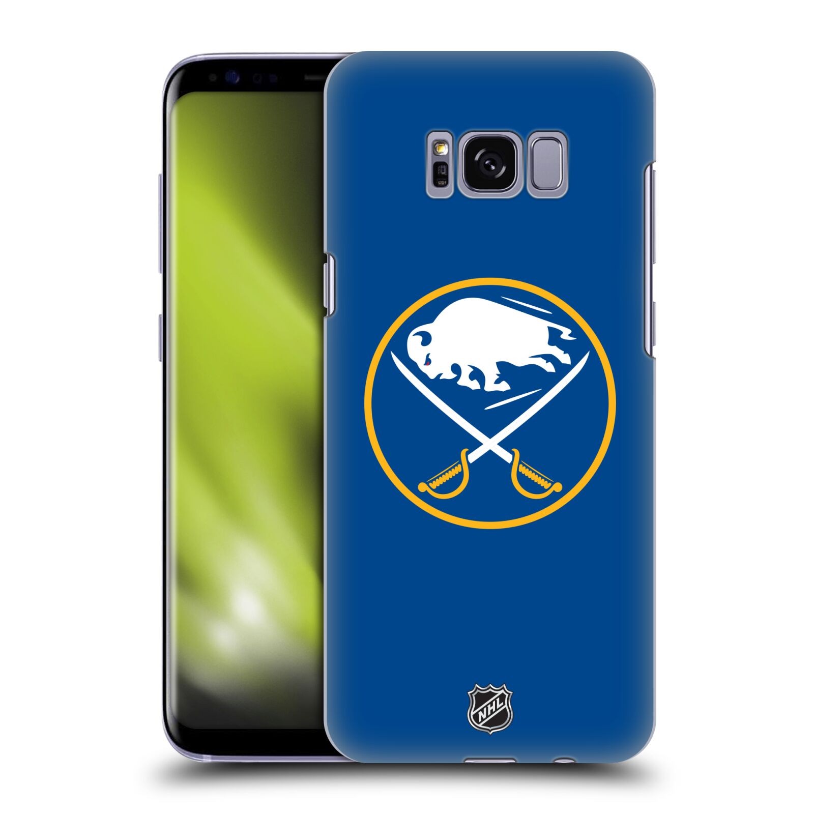 Pouzdro na mobil Samsung Galaxy S8 - HEAD CASE - Hokej NHL - Buffalo Sabres - modré pozadí