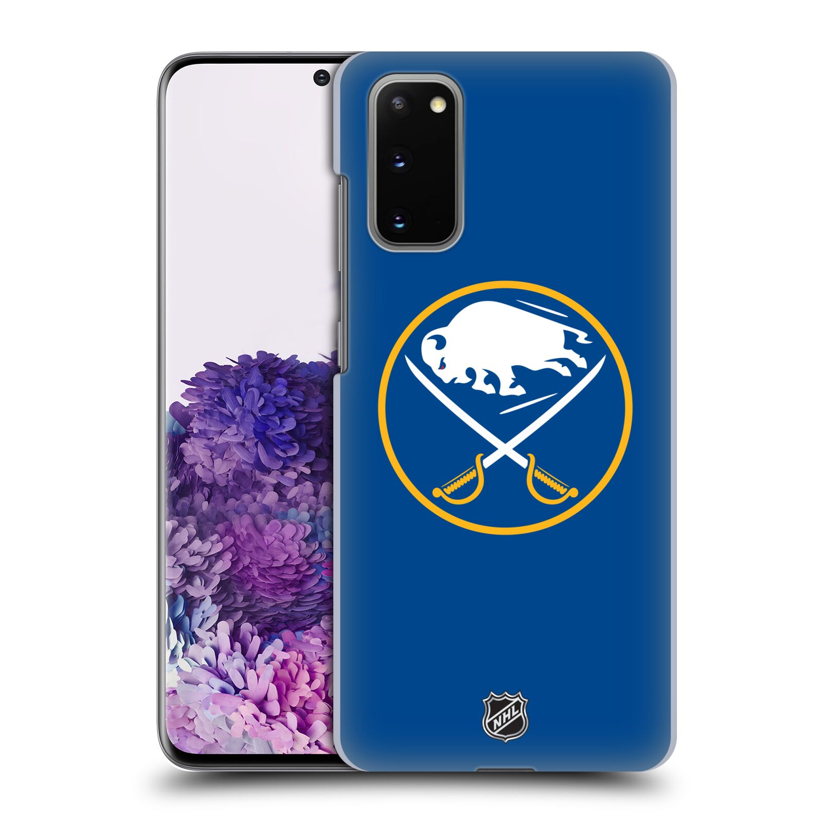 Pouzdro na mobil Samsung Galaxy S20 - HEAD CASE - Hokej NHL - Buffalo Sabres - modré pozadí