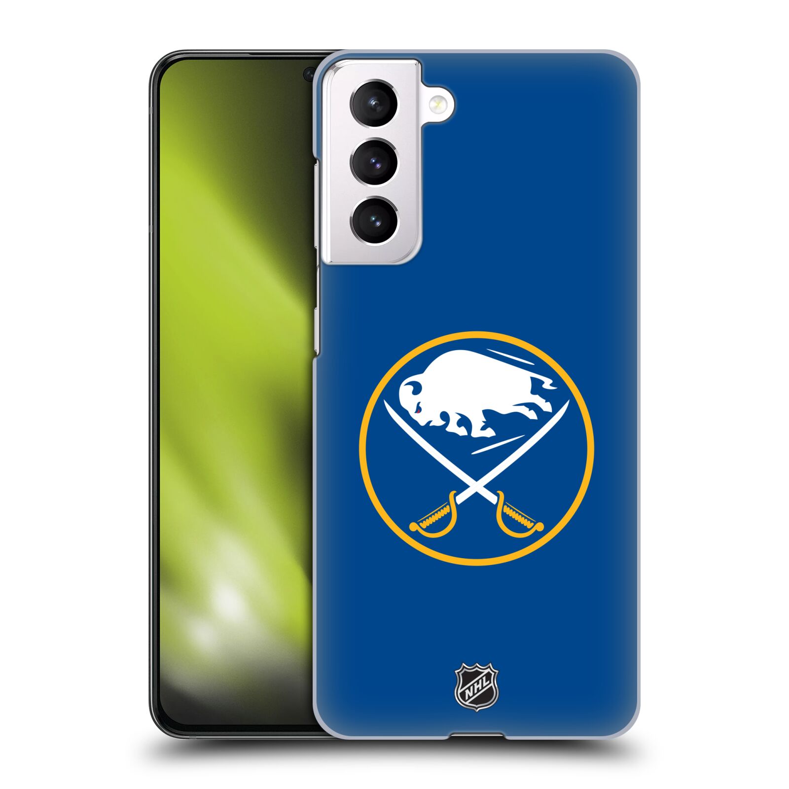 Pouzdro na mobil Samsung Galaxy S21 5G - HEAD CASE - Hokej NHL - Buffalo Sabres - modré pozadí