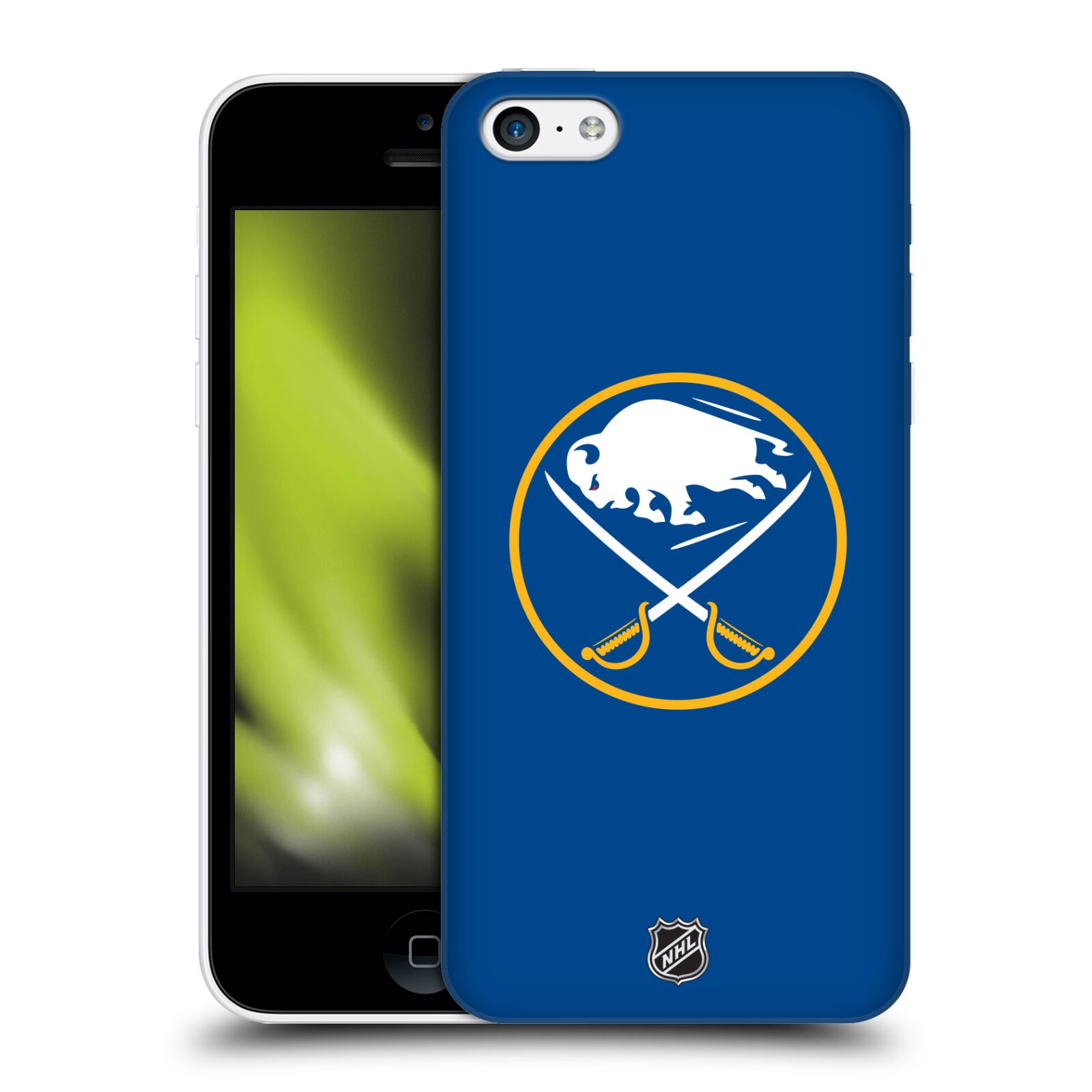 Pouzdro na mobil Apple Iphone 5C - HEAD CASE - Hokej NHL - Buffalo Sabres - modré pozadí