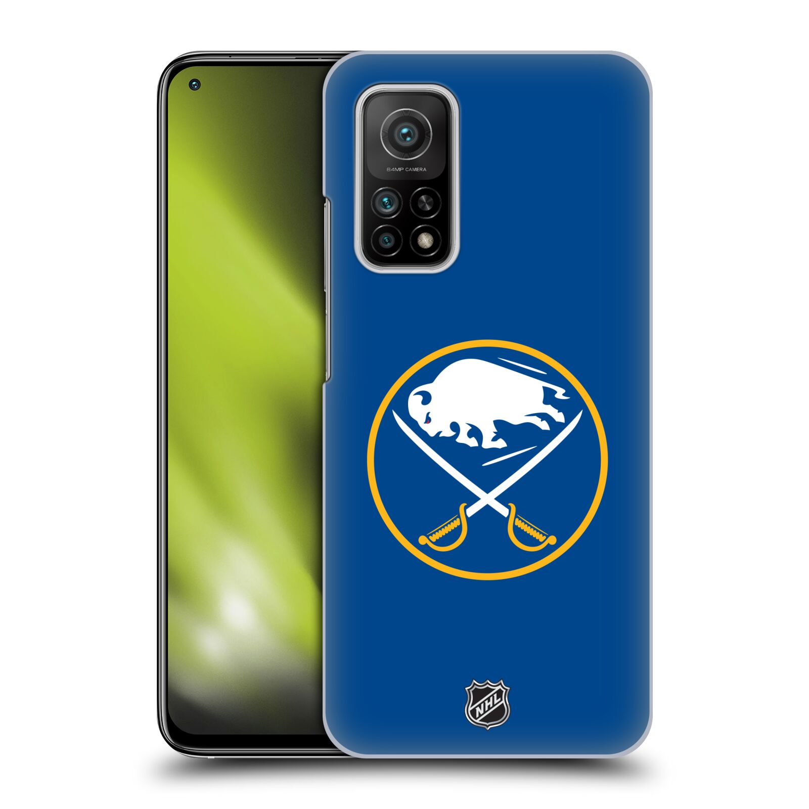 Pouzdro na mobil Xiaomi  Mi 10T / Mi 10T PRO - HEAD CASE - Hokej NHL - Buffalo Sabres - modré pozadí