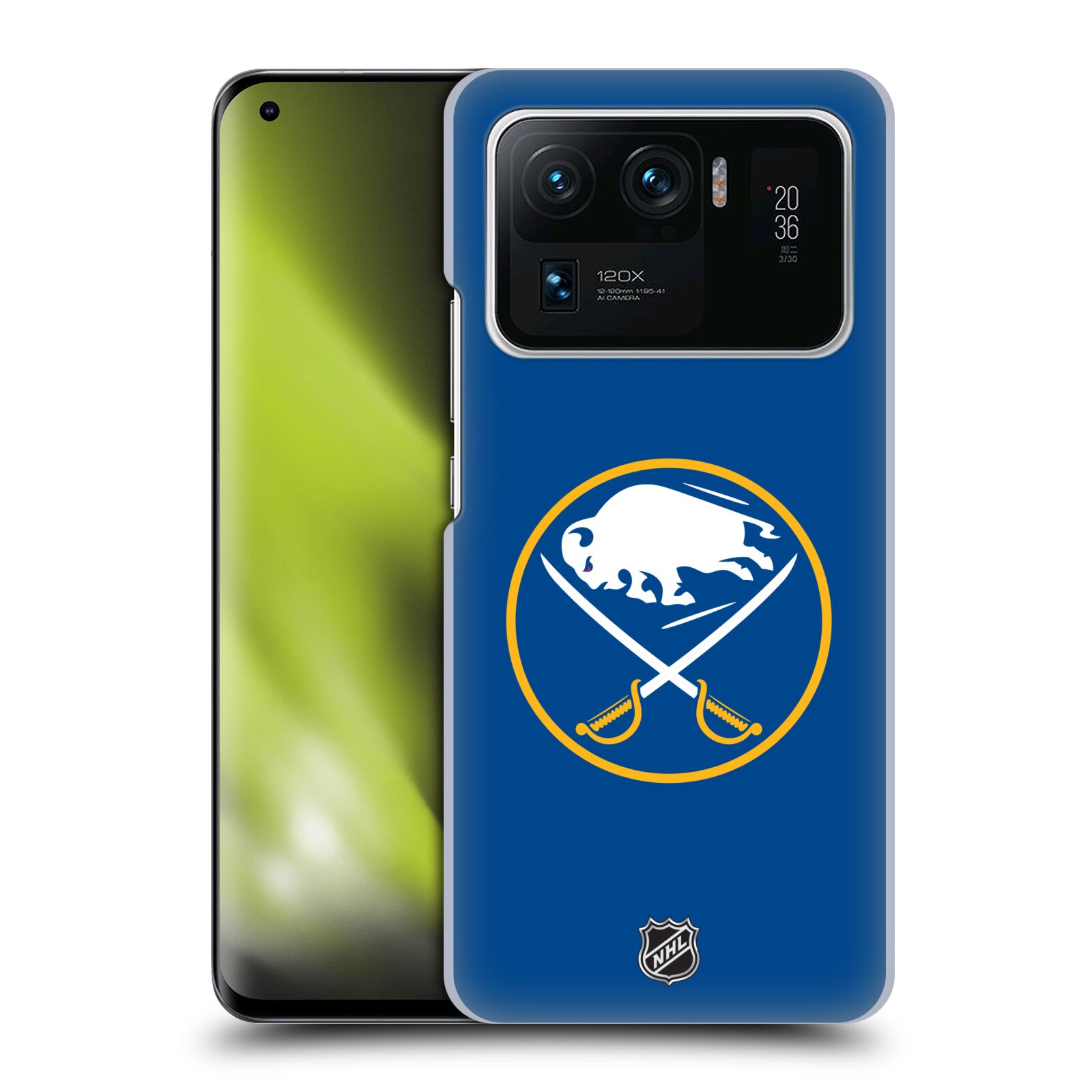 Pouzdro na mobil Xiaomi  Mi 11 ULTRA - HEAD CASE - Hokej NHL - Buffalo Sabres - modré pozadí