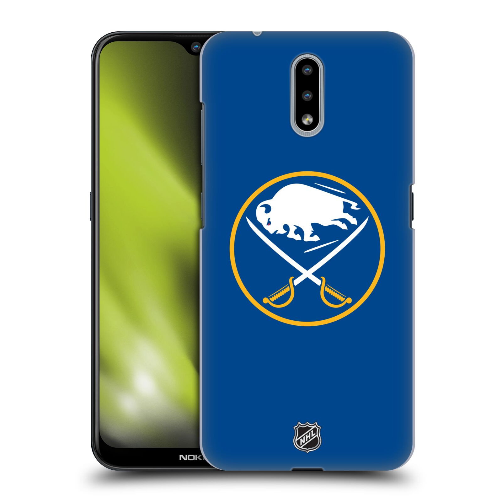 Pouzdro na mobil Nokia 2.3 - HEAD CASE - Hokej NHL - Buffalo Sabres - modré pozadí
