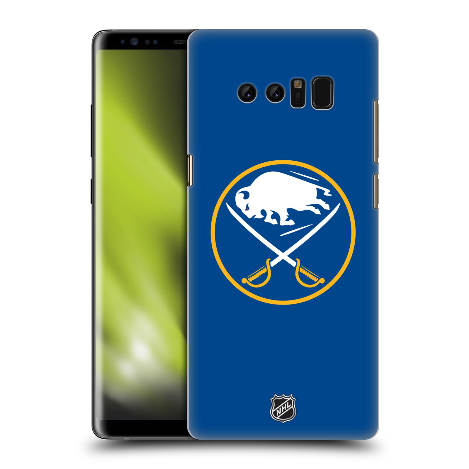 Pouzdro na mobil Samsung Galaxy Note 8 - HEAD CASE - Hokej NHL - Buffalo Sabres - modré pozadí