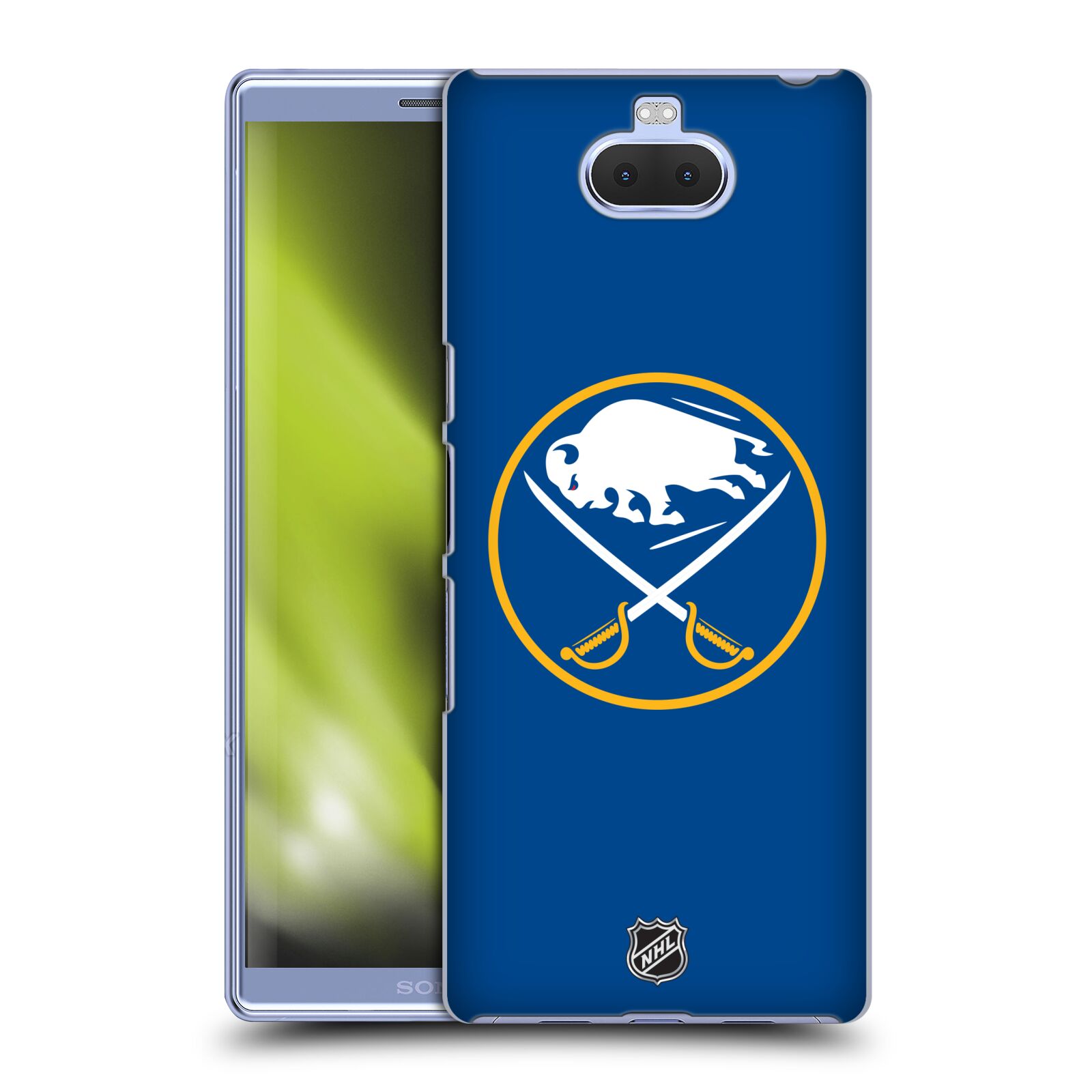 Pouzdro na mobil Sony Xperia 10 Plus - HEAD CASE - Hokej NHL - Buffalo Sabres - modré pozadí