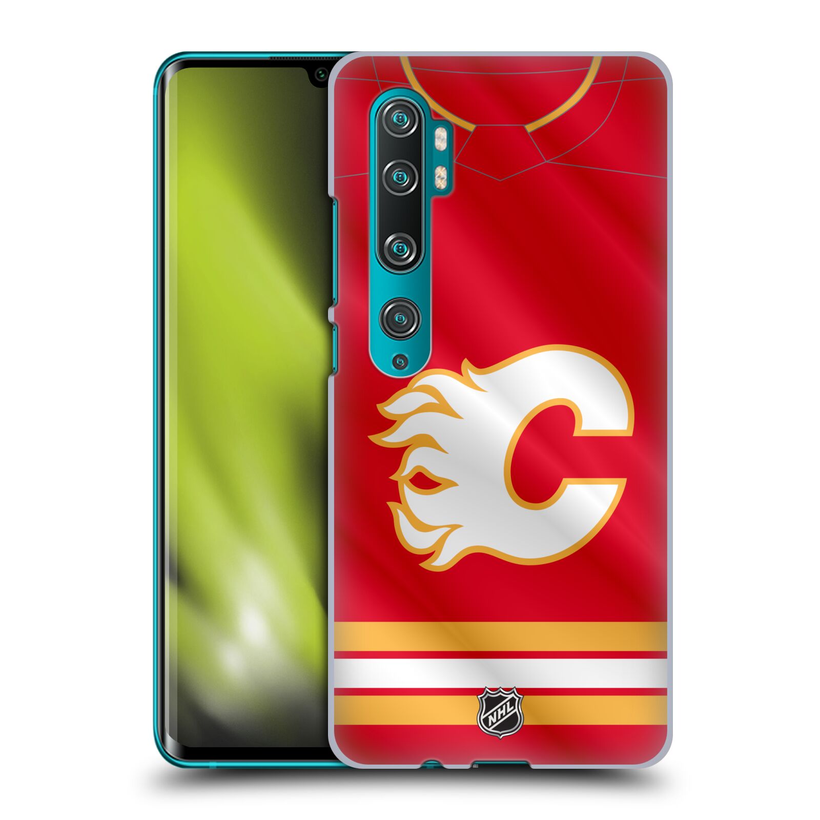 Pouzdro na mobil Xiaomi Mi Note 10 / Mi Note 10 Pro - HEAD CASE - Hokej NHL - Calgary Flames - Znak
