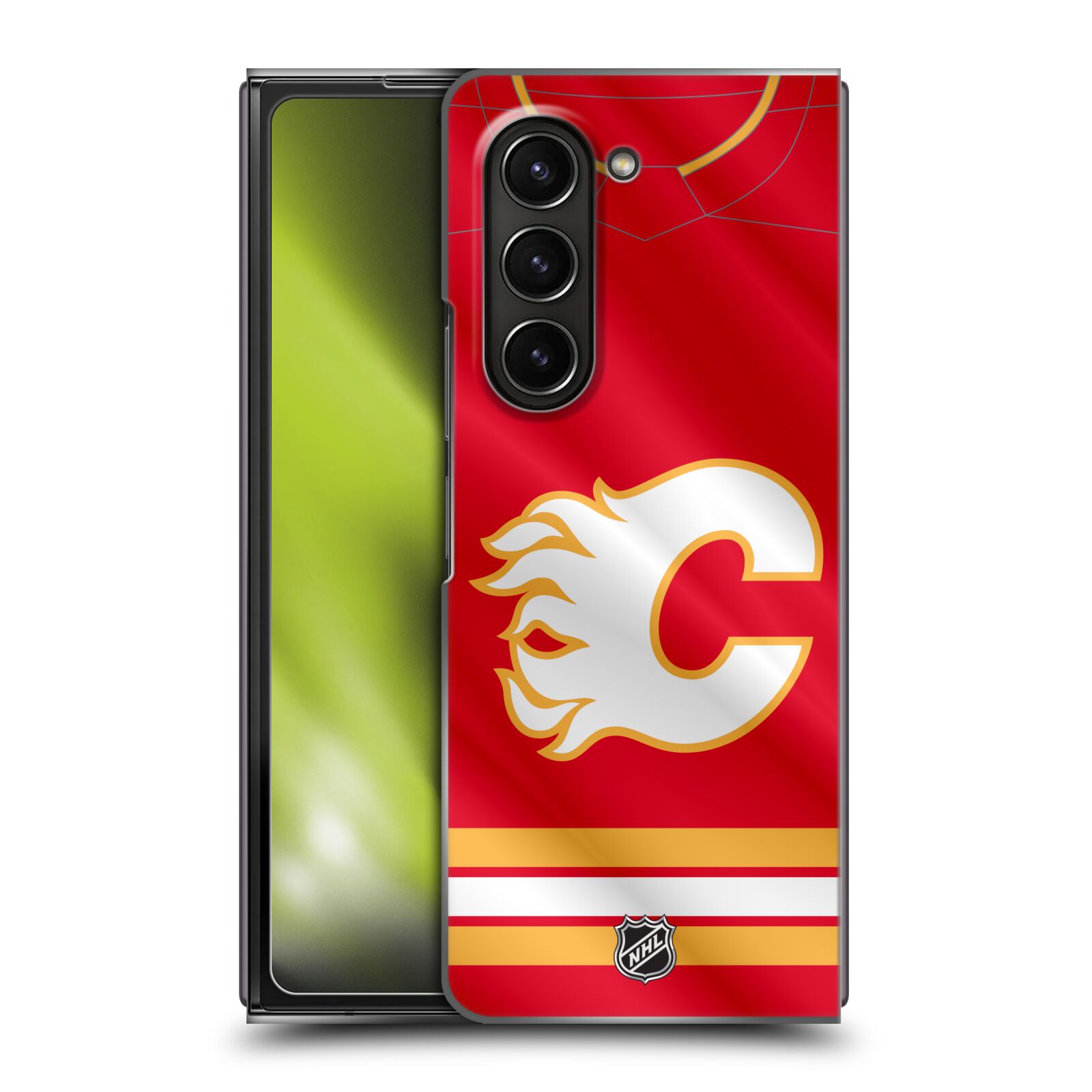 Plastový obal HEAD CASE na mobil Samsung Galaxy Z Fold 5  Hokej NHL - Calgary Flames - Znak