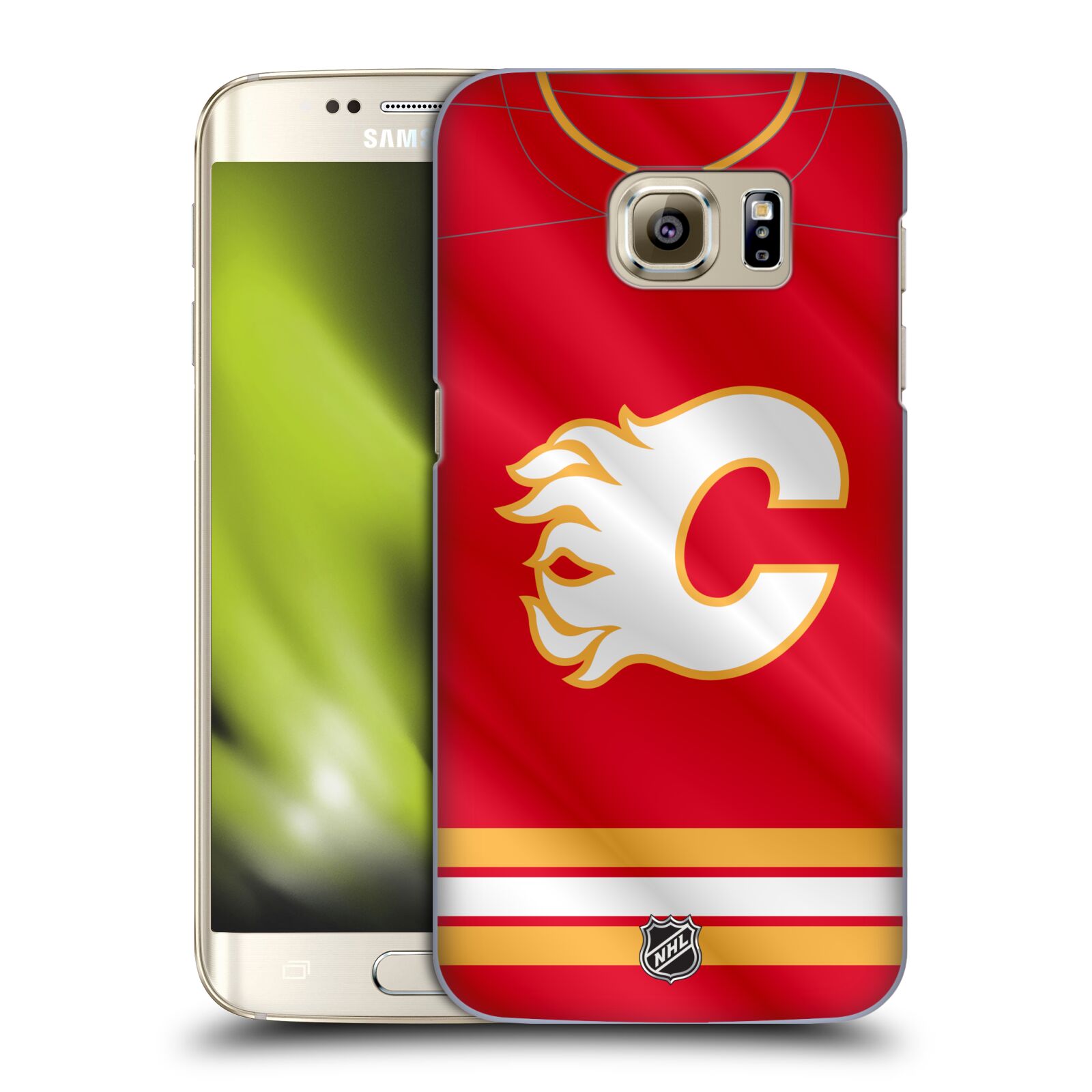 Pouzdro na mobil Samsung Galaxy S7 EDGE - HEAD CASE - Hokej NHL - Calgary Flames - Znak