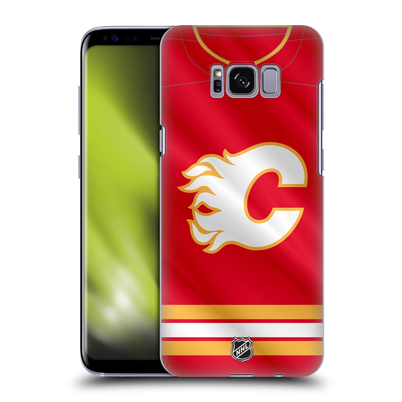 Pouzdro na mobil Samsung Galaxy S8 - HEAD CASE - Hokej NHL - Calgary Flames - Znak
