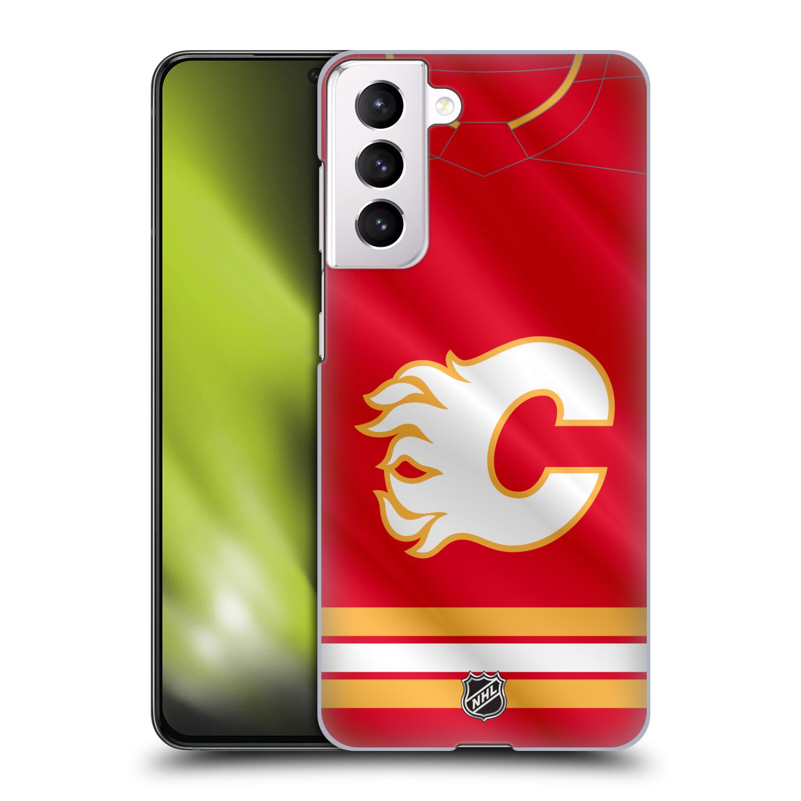 Pouzdro na mobil Samsung Galaxy S21 5G - HEAD CASE - Hokej NHL - Calgary Flames - Znak