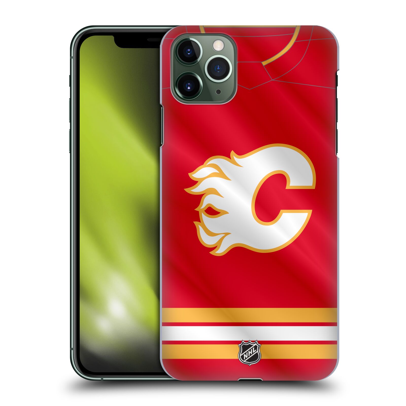 Pouzdro na mobil Apple Iphone 11 PRO MAX - HEAD CASE - Hokej NHL - Calgary Flames - Znak