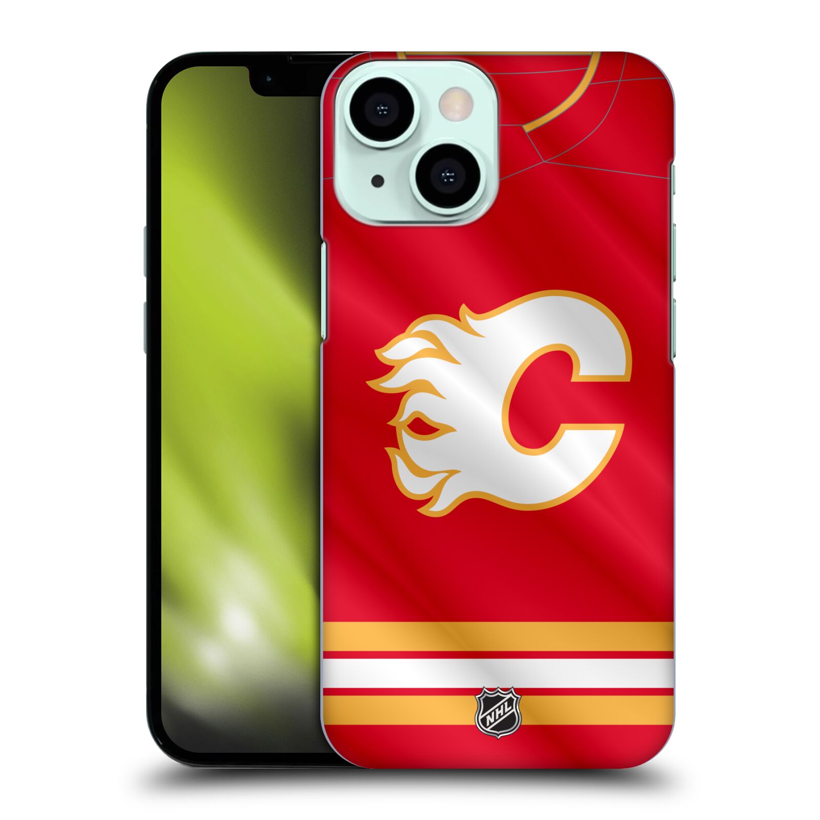 Pouzdro na mobil Apple Iphone 13 MINI - HEAD CASE - Hokej NHL - Calgary Flames - Znak