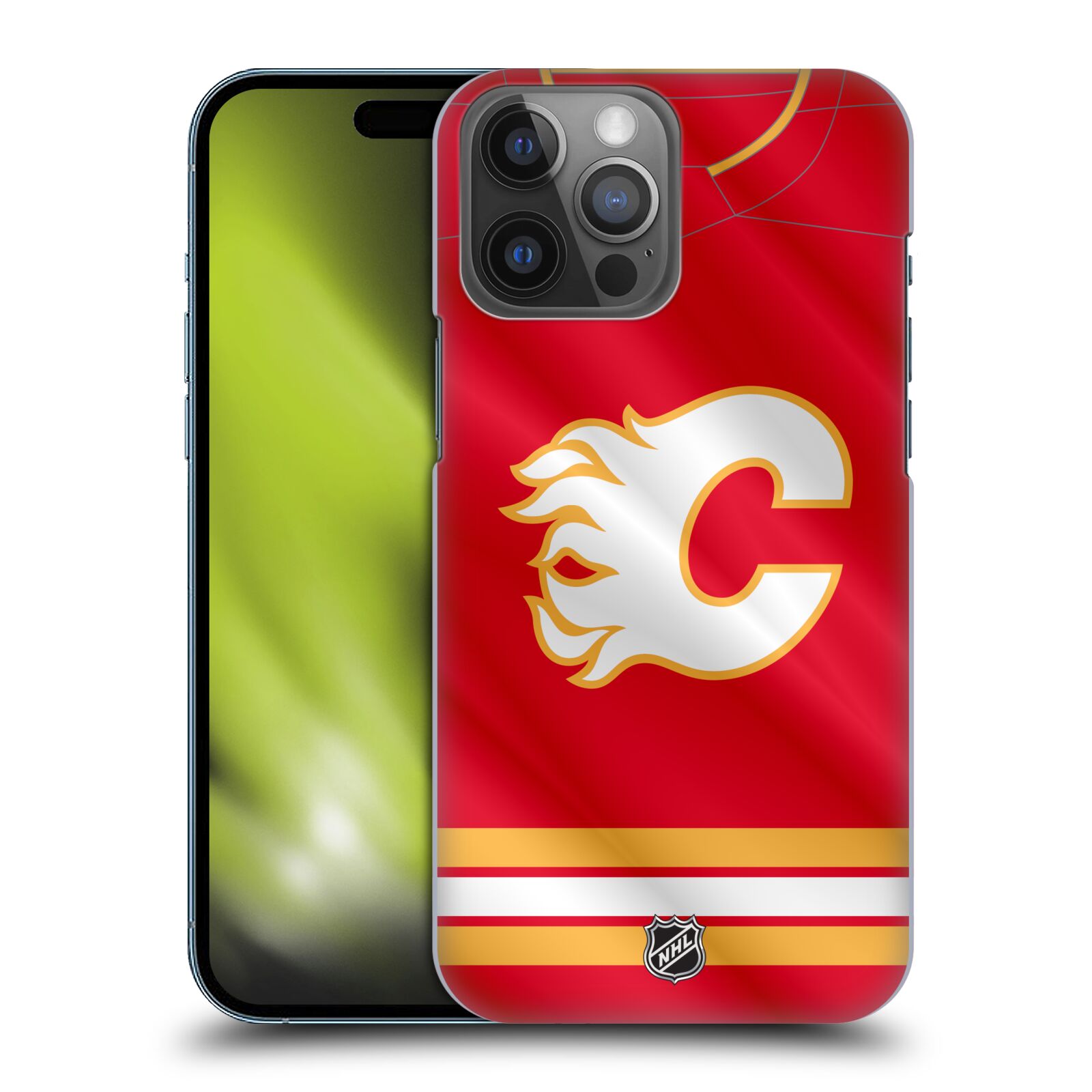Pouzdro na mobil Apple Iphone 14 PRO MAX - HEAD CASE - Hokej NHL - Calgary Flames - Znak