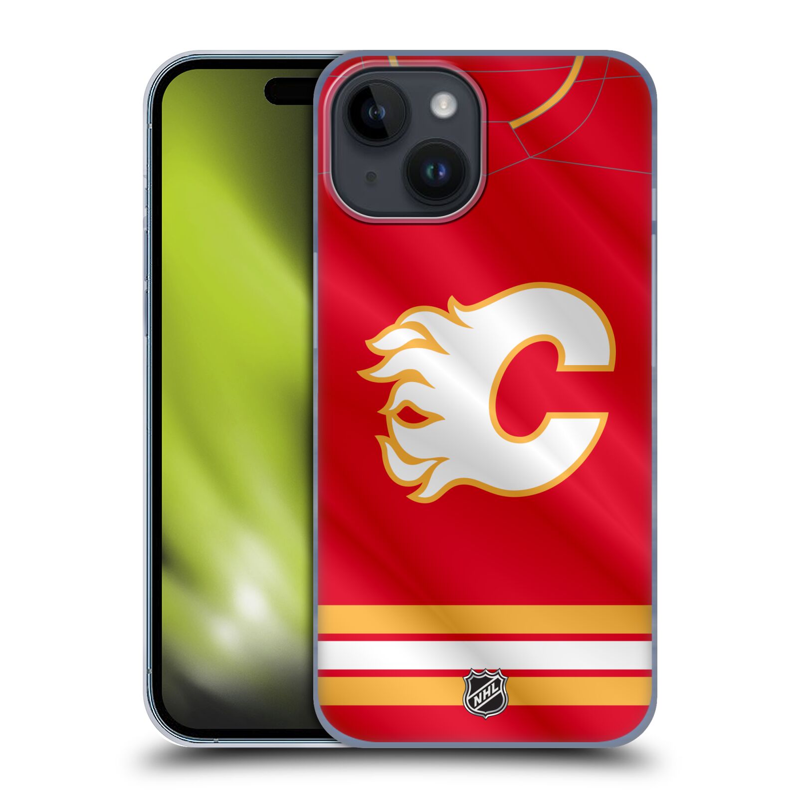 Plastový obal HEAD CASE na mobil Apple Iphone 15  Hokej NHL - Calgary Flames - Znak