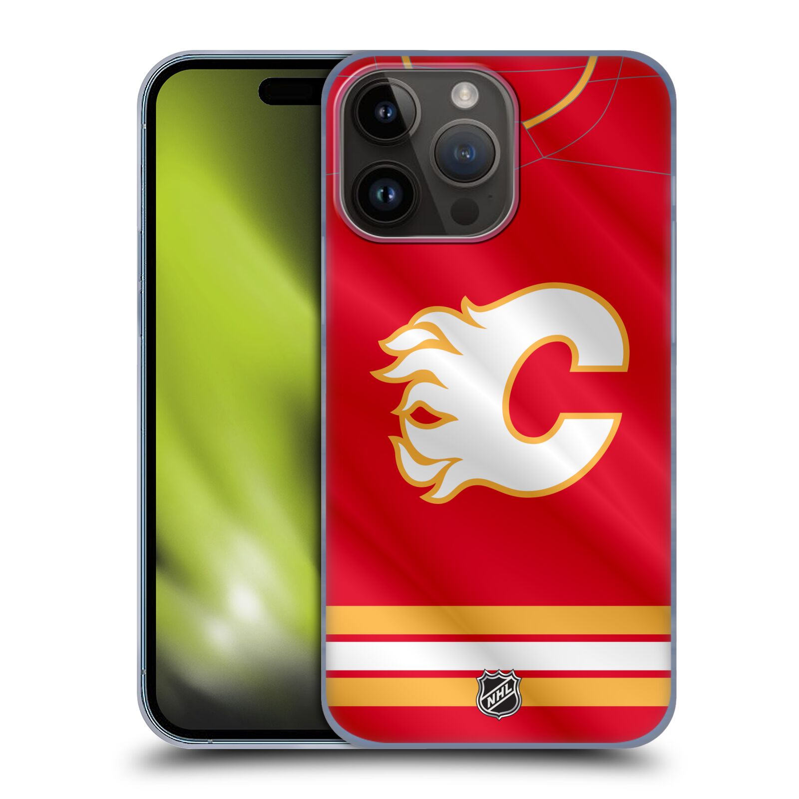Plastový obal HEAD CASE na mobil Apple Iphone 15 PRO MAX  Hokej NHL - Calgary Flames - Znak