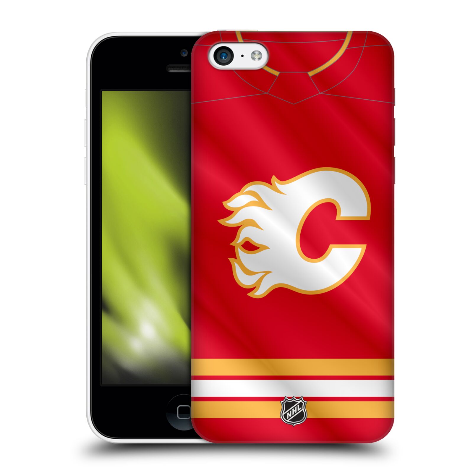 Pouzdro na mobil Apple Iphone 5C - HEAD CASE - Hokej NHL - Calgary Flames - Znak