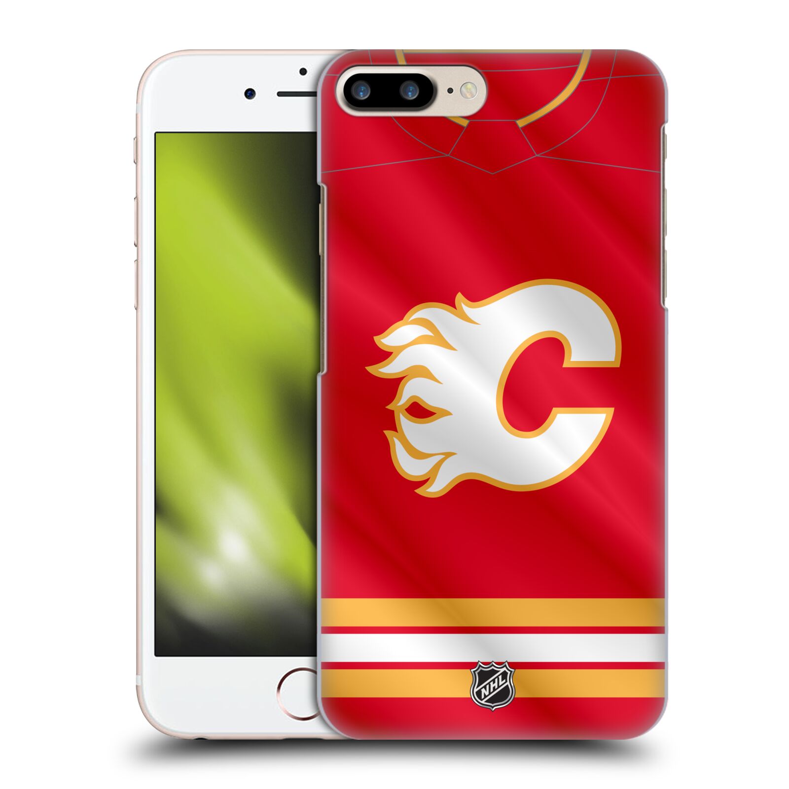 Pouzdro na mobil Apple Iphone 7/8 PLUS - HEAD CASE - Hokej NHL - Calgary Flames - Znak